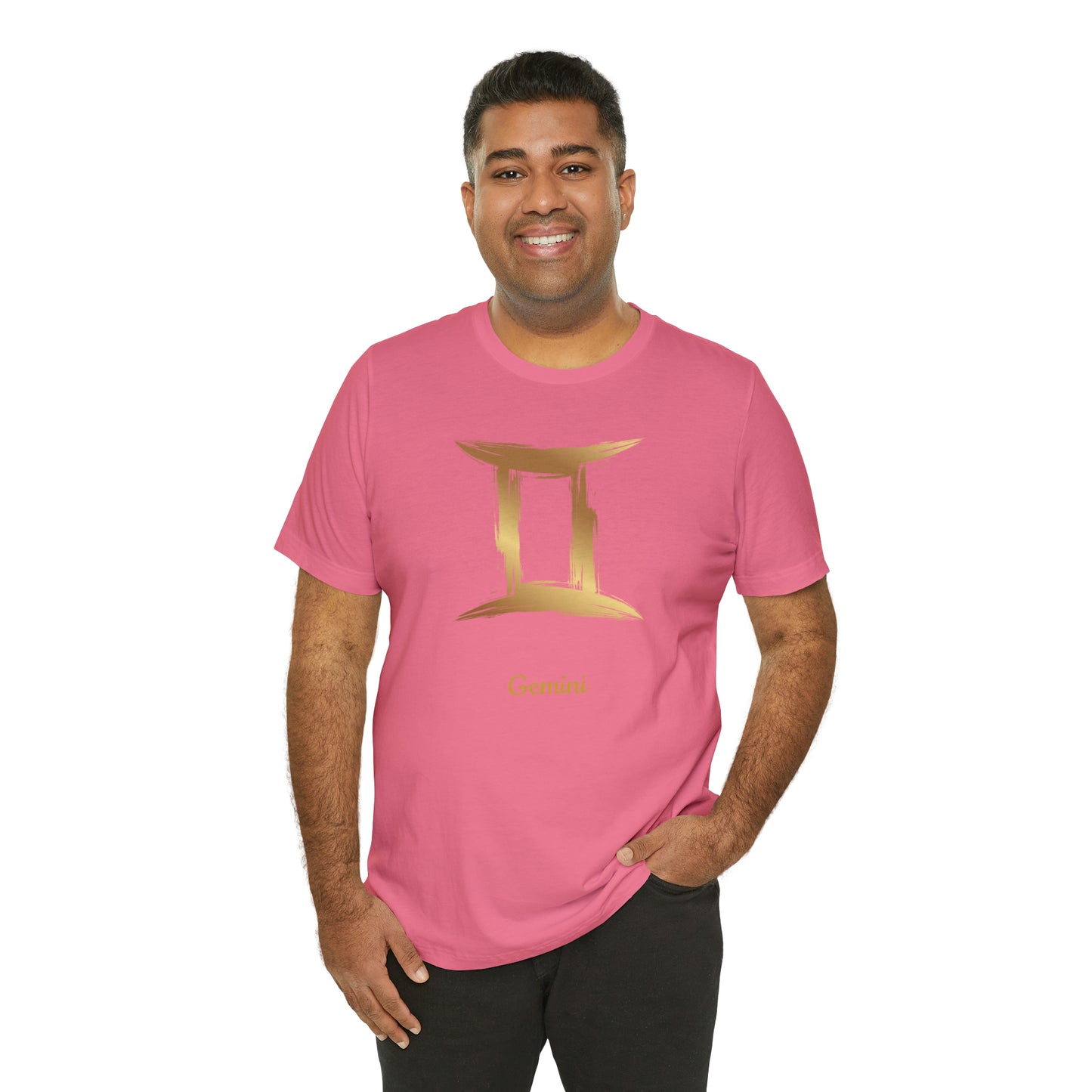 Gemini Symbol T-Shirt | Fun Gemini T-Shirt | Zodiac T-Shirt | Zodiac Sign Shirt | Astrology | Star Sign | Unisex Jersey Short Sleeve Tee