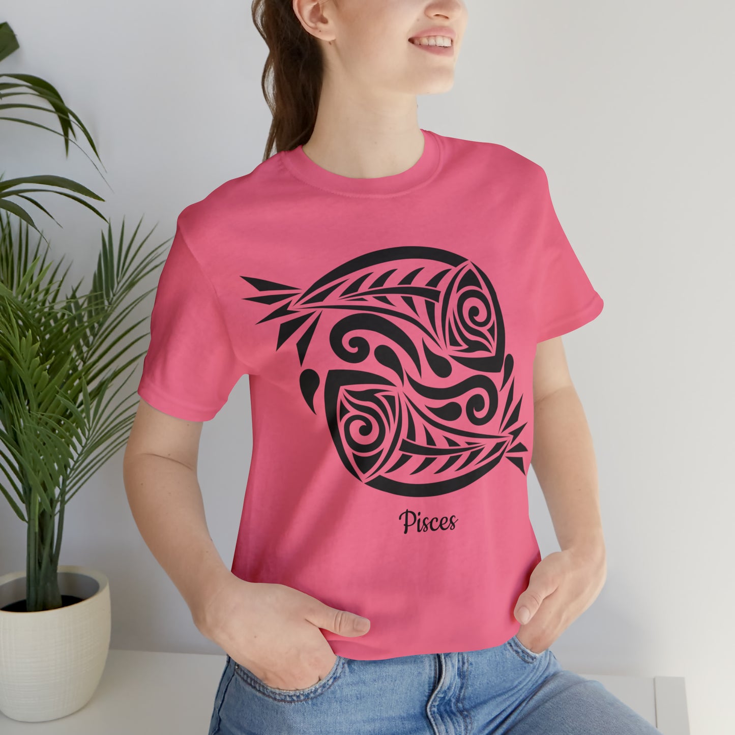 Pisces Fish T-Shirt | Fun Pisces T-Shirt | Zodiac T-Shirt | Zodiac Sign Shirt | Astrology | Star Sign | Unisex Jersey Short Sleeve Tee