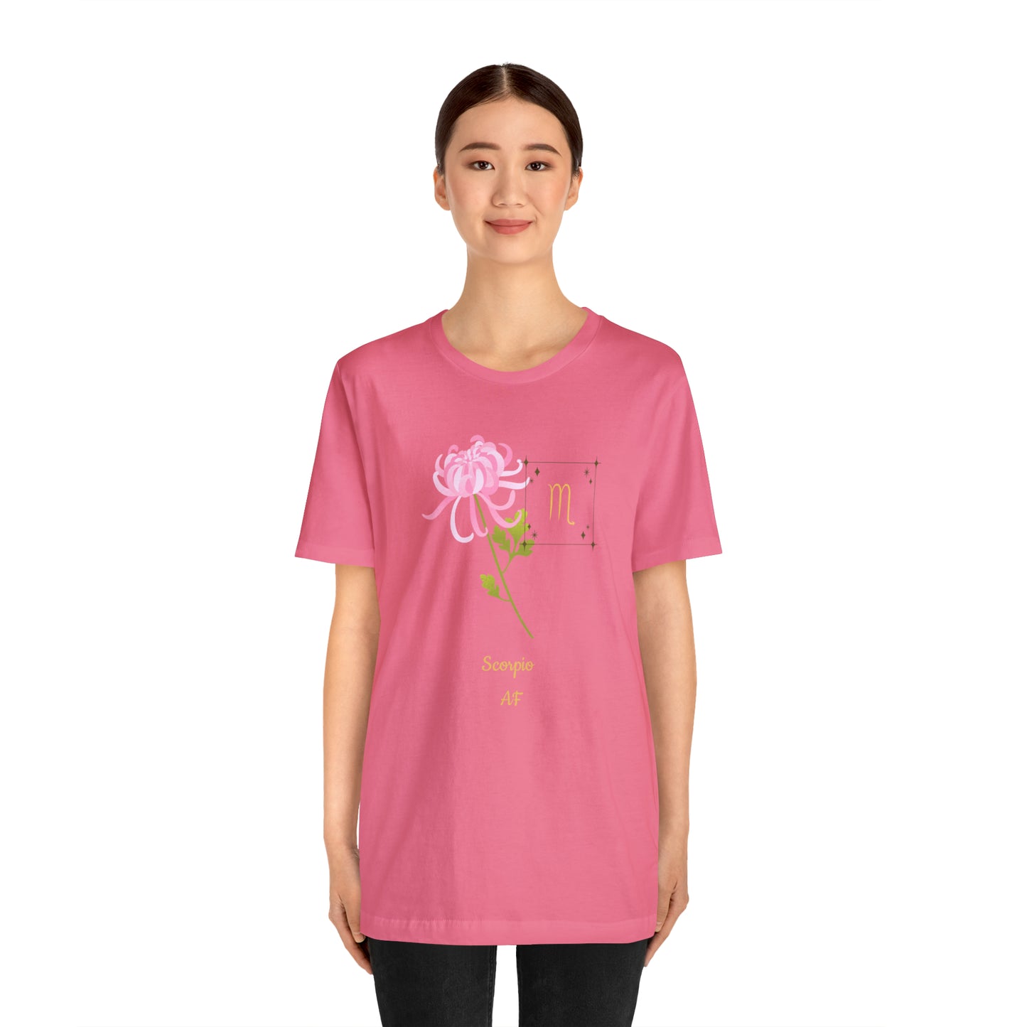 Scorpio Symbol & SignT-Shirt | Fun Scorpio T-Shirt | Zodiac T-Shirt | Zodiac Sign Shirt | Astrology | Star Sign | Unisex Jersey Short Sleeve Tee