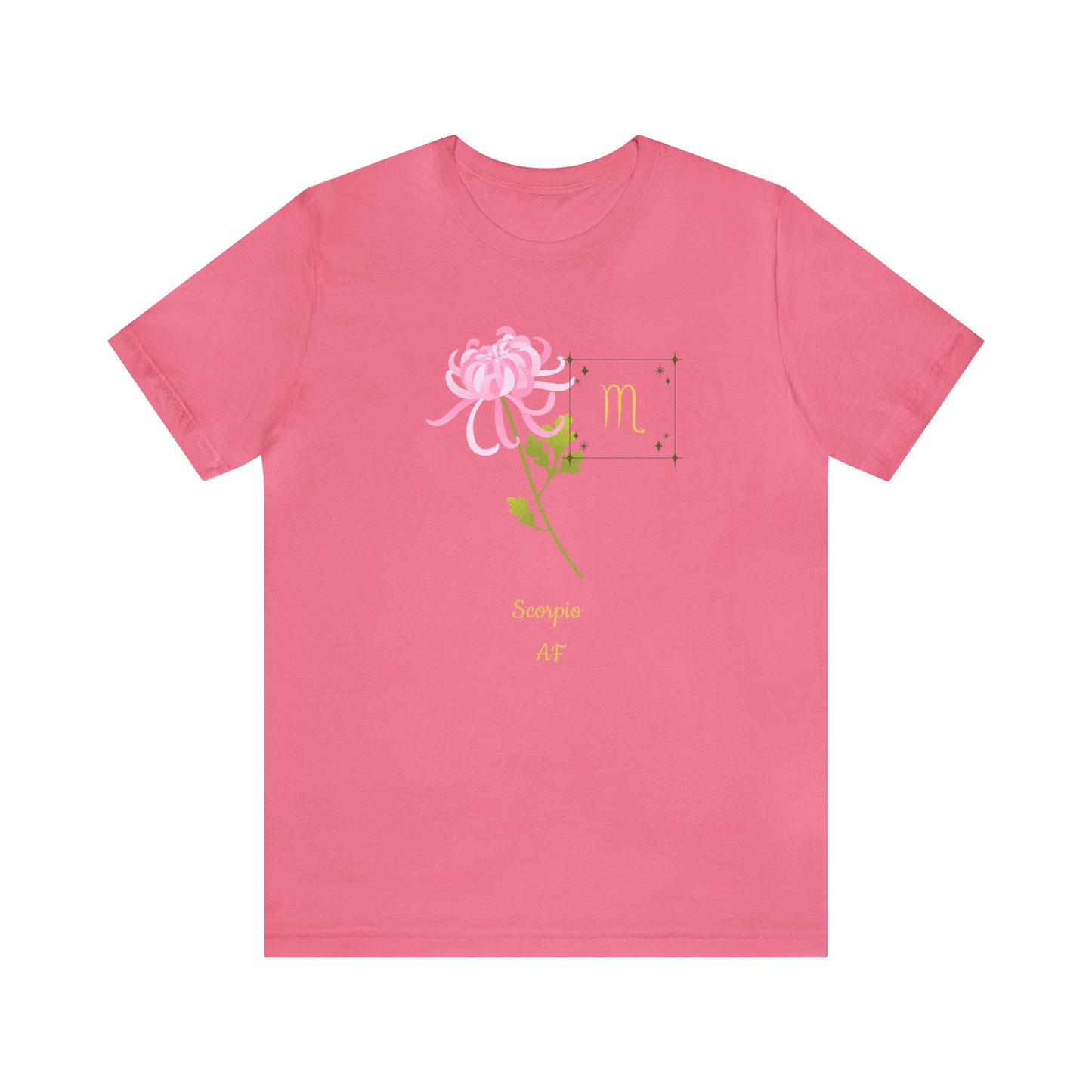 Scorpio Symbol & SignT-Shirt | Fun Scorpio T-Shirt | Zodiac T-Shirt | Zodiac Sign Shirt | Astrology | Star Sign | Unisex Jersey Short Sleeve Tee