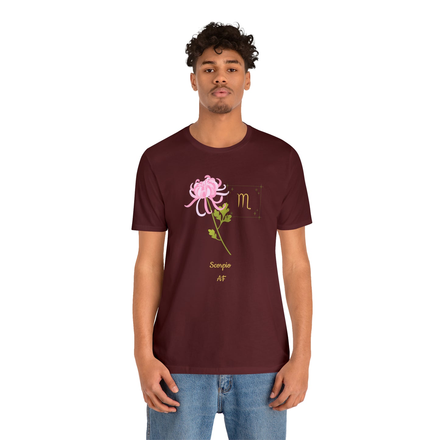 Scorpio Symbol & SignT-Shirt | Fun Scorpio T-Shirt | Zodiac T-Shirt | Zodiac Sign Shirt | Astrology | Star Sign | Unisex Jersey Short Sleeve Tee