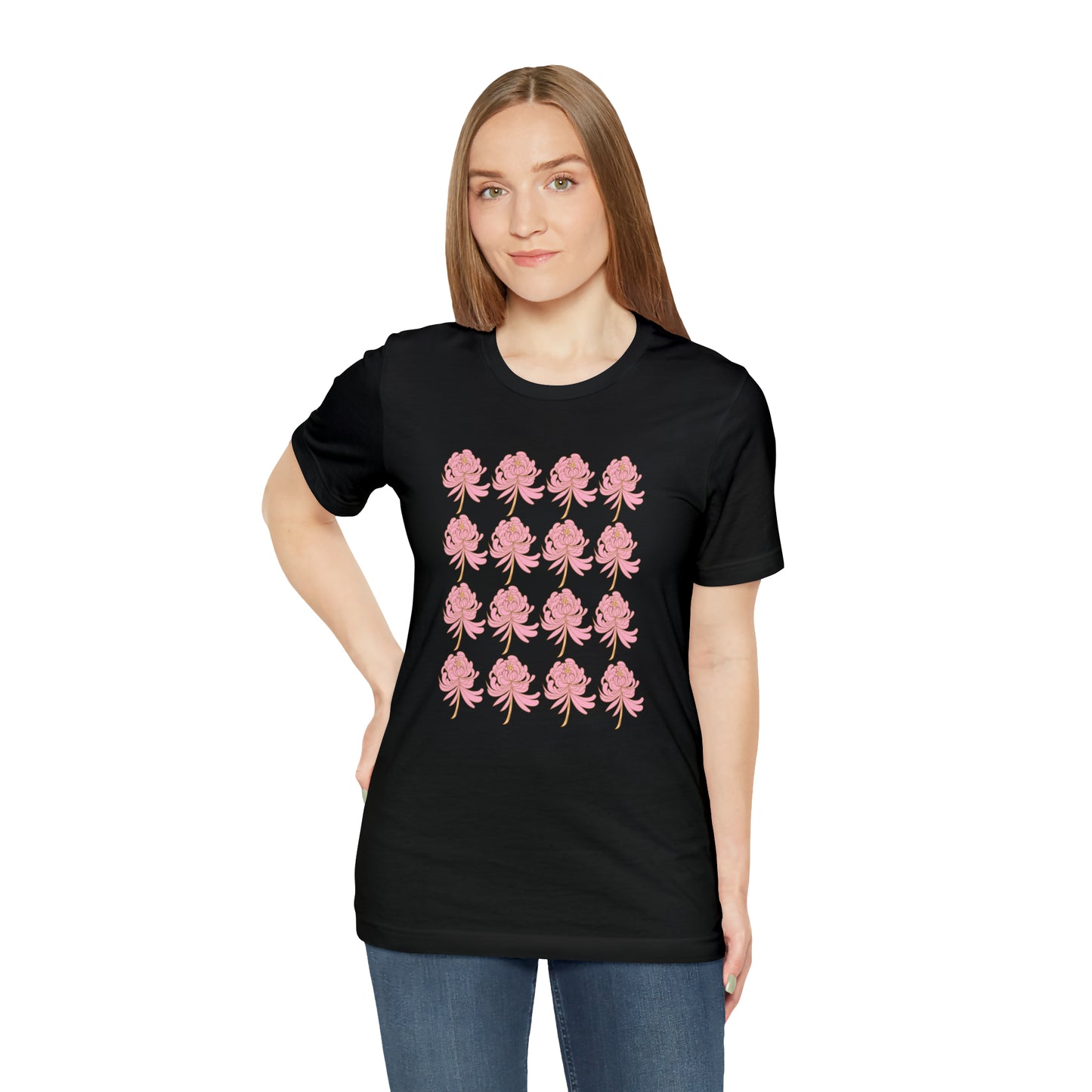 Scorpio Flower Pattern T-Shirt | Fun Scorpio T-Shirt | Zodiac T-Shirt | Zodiac Sign Shirt | Astrology | Star Sign | Unisex Jersey Short Sleeve Tee