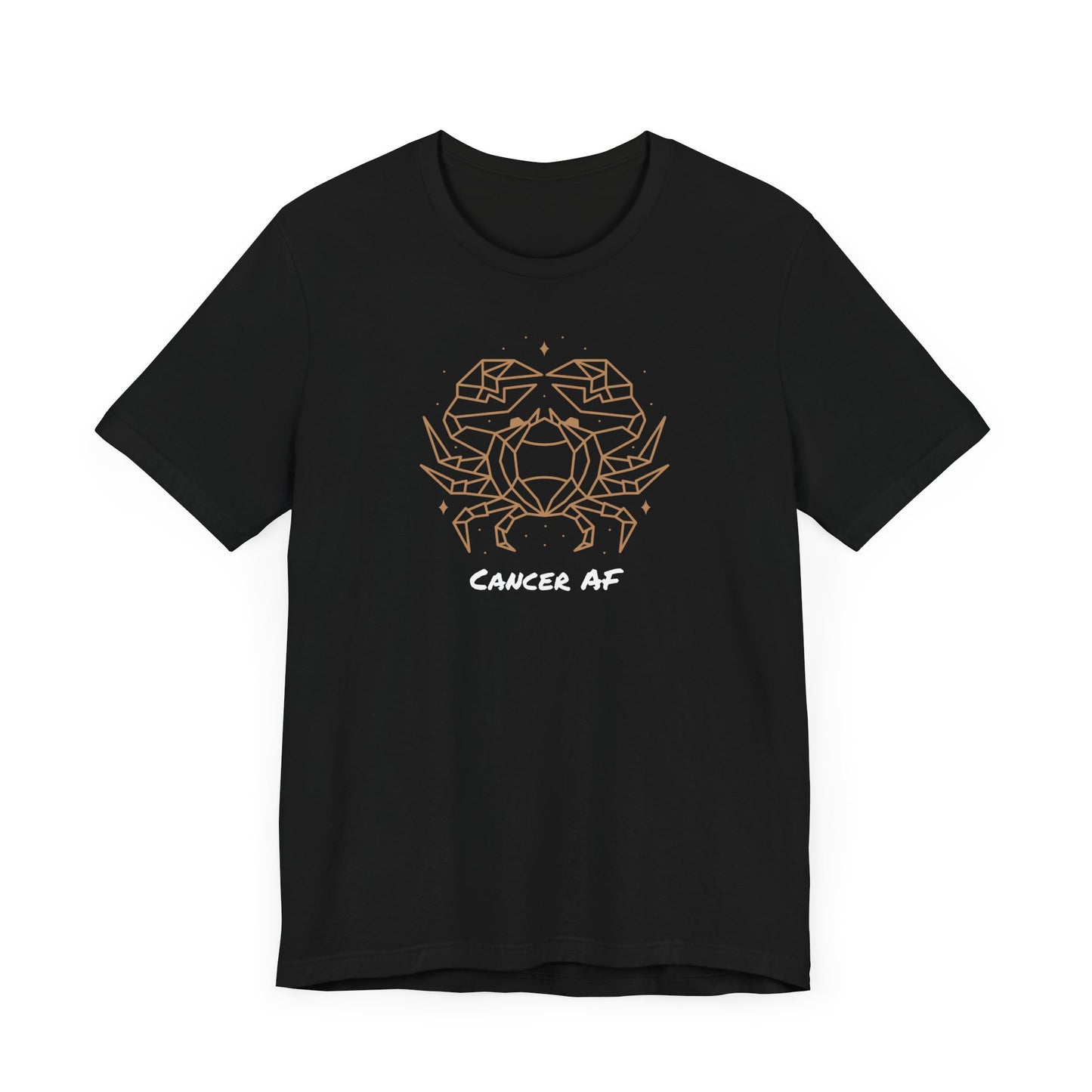 Cancer Star Crab AF T-Shirt | Fun Cancer T-Shirt | Zodiac T-Shirt | Zodiac Sign Shirt | Astrology | Star Sign | Unisex Jersey Short Sleeve Tee