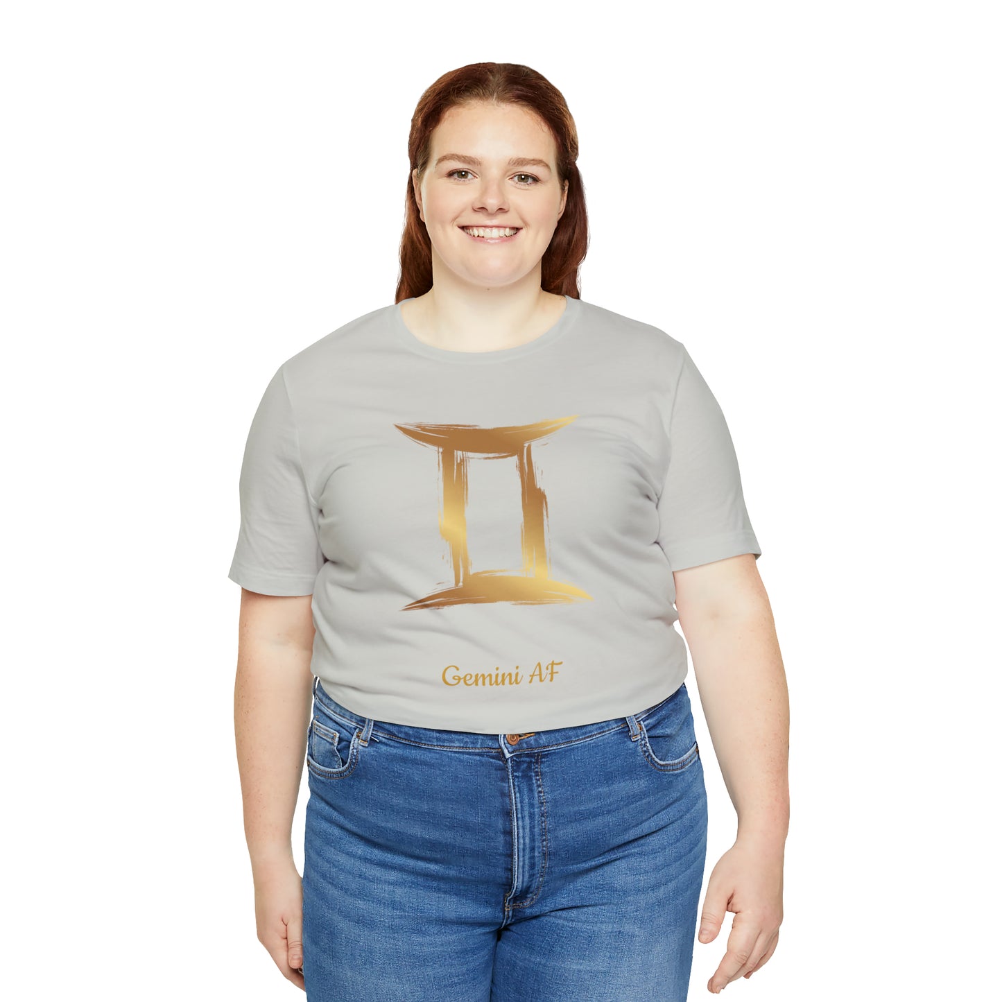 Gemini Symbol AF T-Shirt | Fun Gemini T-Shirt | Zodiac T-Shirt | Zodiac Sign Shirt | Astrology | Star Sign | Unisex Jersey Short Sleeve Tee