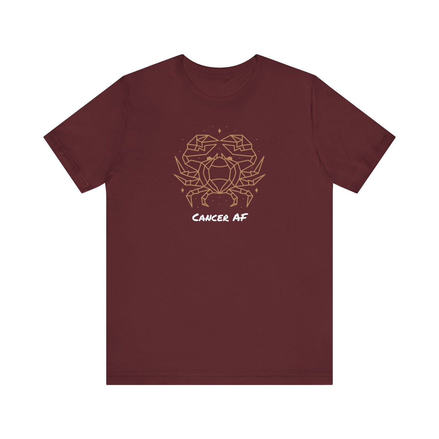 Cancer Star Crab AF T-Shirt | Fun Cancer T-Shirt | Zodiac T-Shirt | Zodiac Sign Shirt | Astrology | Star Sign | Unisex Jersey Short Sleeve Tee