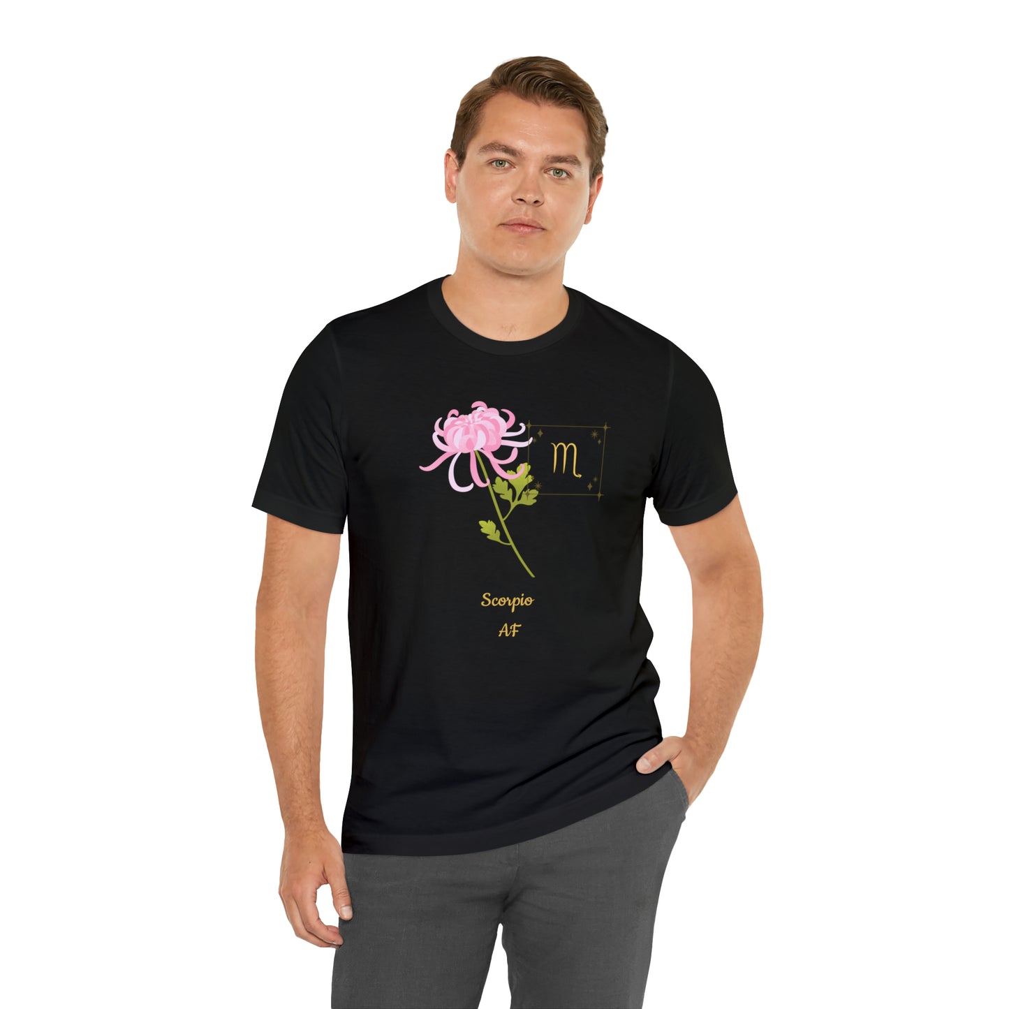 Scorpio Symbol & SignT-Shirt | Fun Scorpio T-Shirt | Zodiac T-Shirt | Zodiac Sign Shirt | Astrology | Star Sign | Unisex Jersey Short Sleeve Tee