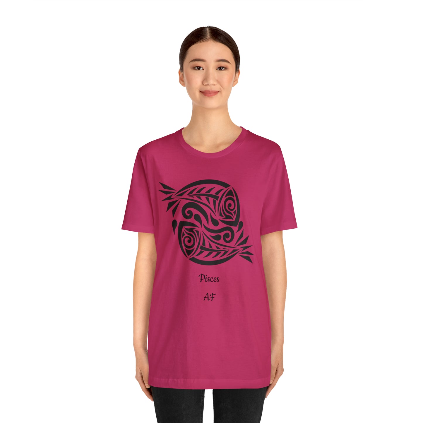 Pisces AF T-Shirt | Fun Pisces T-Shirt | Zodiac T-Shirt | Zodiac Sign Shirt | Astrology | Star Sign | Unisex Jersey Short Sleeve Tee