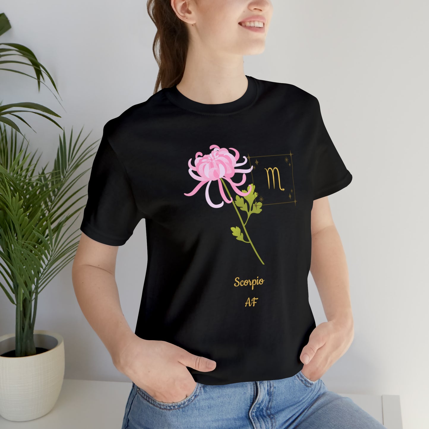 Scorpio Symbol & SignT-Shirt | Fun Scorpio T-Shirt | Zodiac T-Shirt | Zodiac Sign Shirt | Astrology | Star Sign | Unisex Jersey Short Sleeve Tee