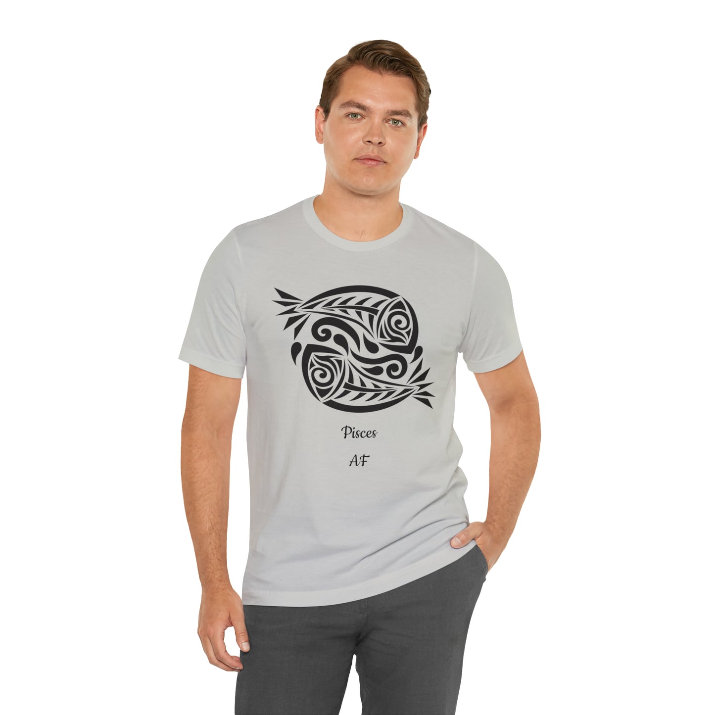 Pisces AF T-Shirt | Fun Pisces T-Shirt | Zodiac T-Shirt | Zodiac Sign Shirt | Astrology | Star Sign | Unisex Jersey Short Sleeve Tee