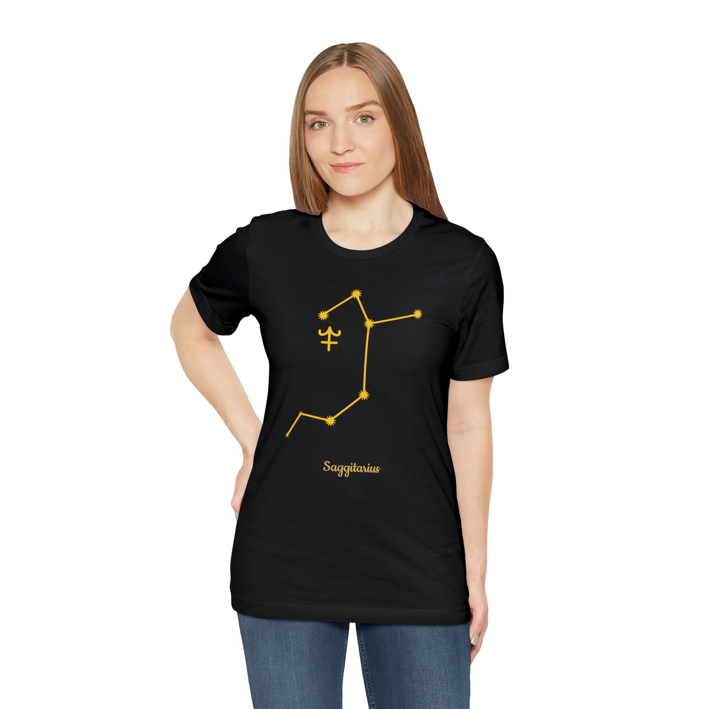 Sagittarius Stars T-Shirt | Fun Sagittarius T-Shirt | Zodiac T-Shirt | Zodiac Sign Shirt | Astrology | Star Sign | Unisex Jersey Short Sleeve Tee