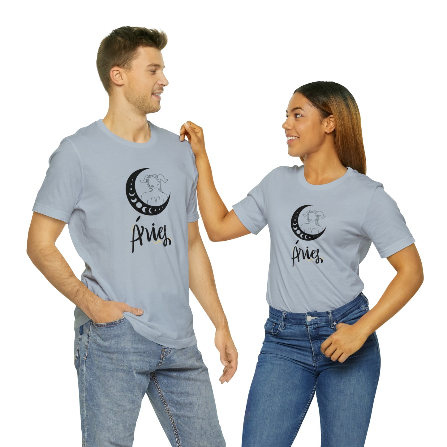 Aries Moon Goddess AF T-Shirt | Fun Aries T-Shirt | Zodiac T-Shirt | Zodiac Sign Shirt | Astrology | Star Sign | Unisex Jersey Short Sleeve Tee