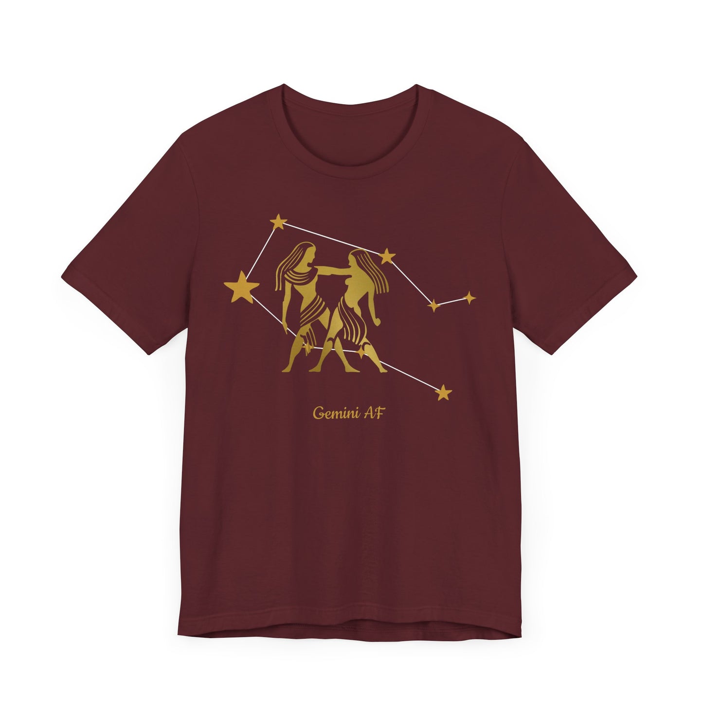 Gemini Egyptian Symbol AF T-Shirt | Fun Gemini T-Shirt | Zodiac T-Shirt | Zodiac Sign Shirt | Astrology | Star Sign | Unisex Jersey Short Sleeve Tee
