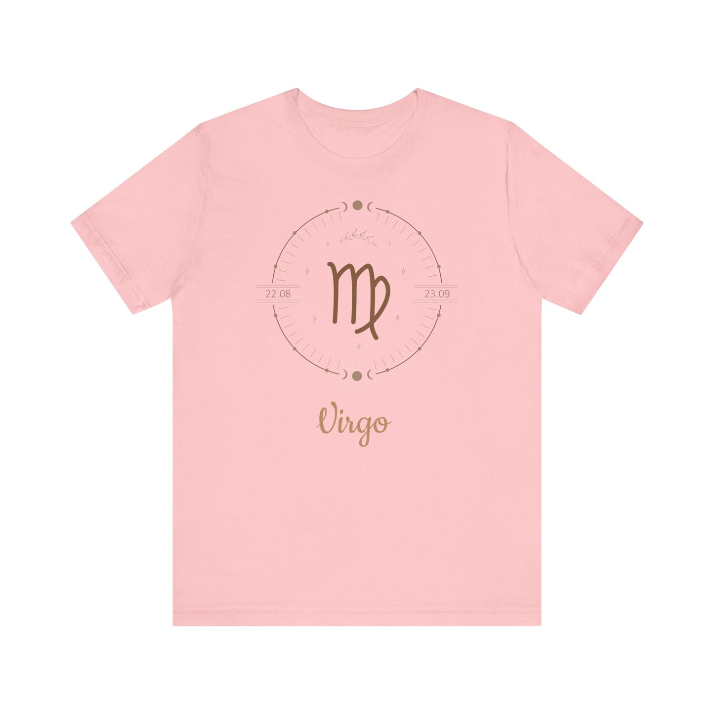 Virgo Symbol T-Shirt And Dial | Fun Virgo T-Shirt | Zodiac T-Shirt | Zodiac Sign Shirt | Astrology | Star Sign | Unisex Jersey Short Sleeve TeeUnisex Jersey Short Sleeve Tee