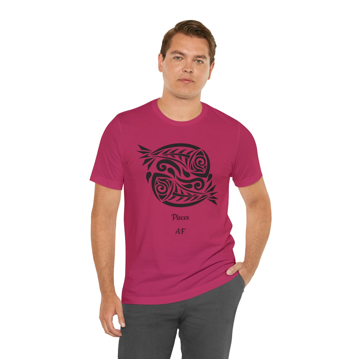 Pisces AF T-Shirt | Fun Pisces T-Shirt | Zodiac T-Shirt | Zodiac Sign Shirt | Astrology | Star Sign | Unisex Jersey Short Sleeve Tee
