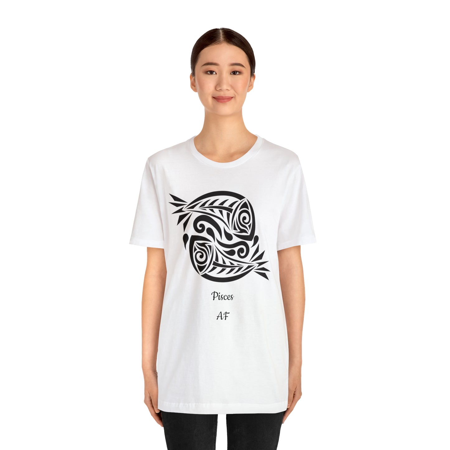 Pisces AF T-Shirt | Fun Pisces T-Shirt | Zodiac T-Shirt | Zodiac Sign Shirt | Astrology | Star Sign | Unisex Jersey Short Sleeve Tee