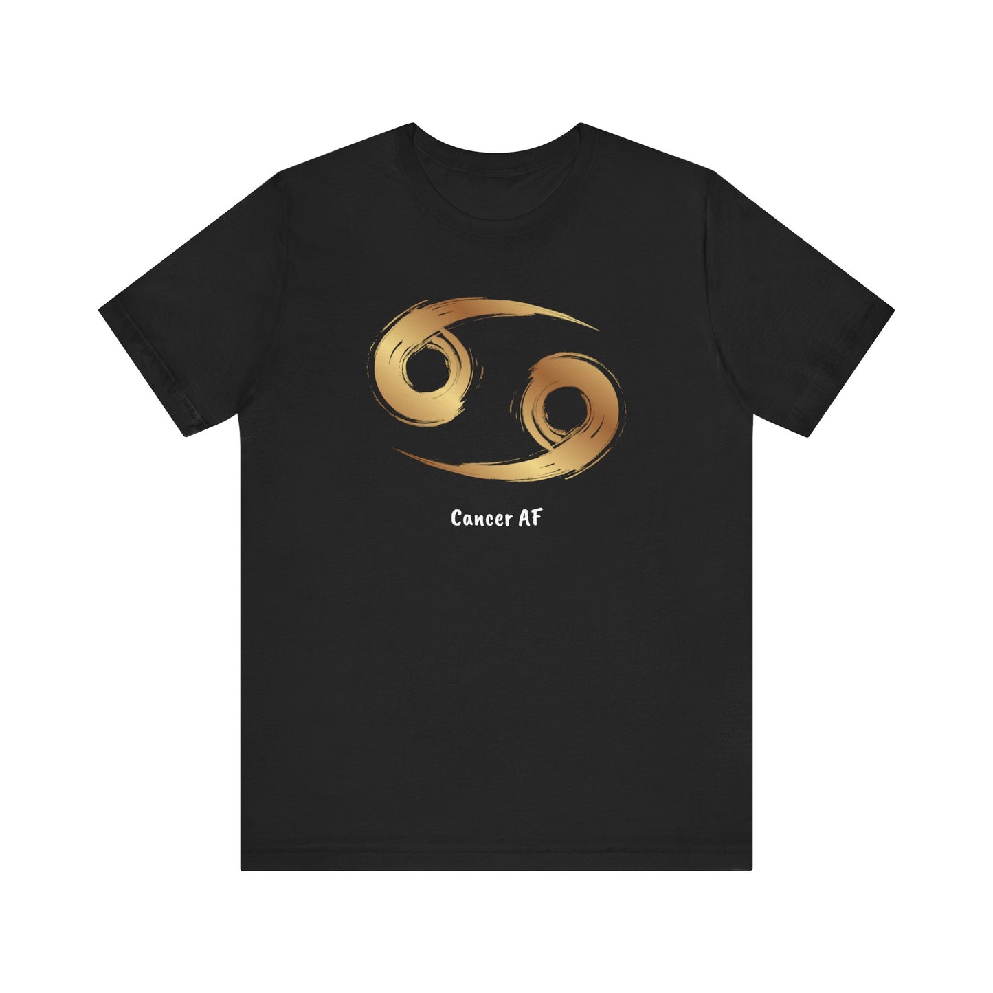 Cancer AF Symbol T-Shirt | Fun Cancer T-Shirt | Zodiac T-Shirt | Zodiac Sign Shirt | Astrology | Star Sign | Unisex Jersey Short Sleeve Tee