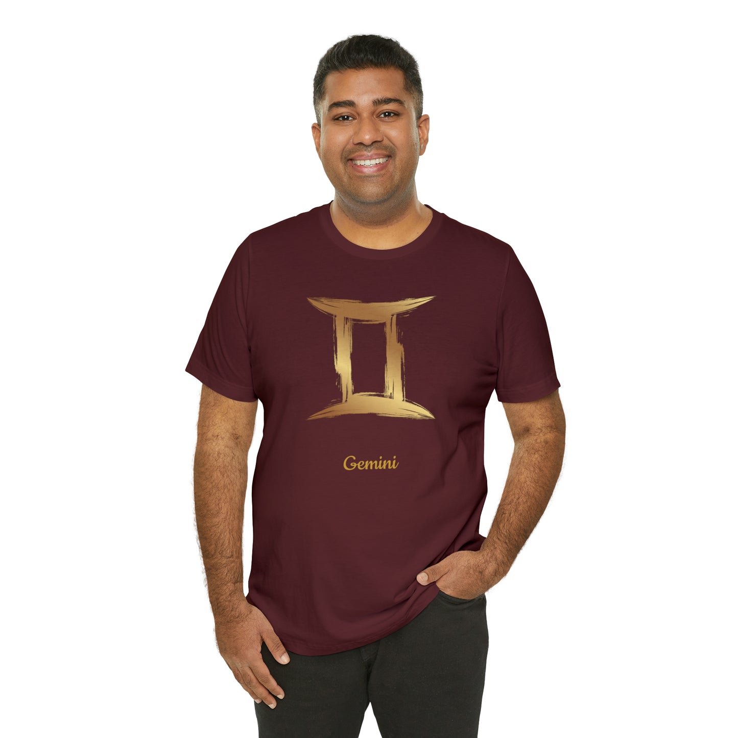 Gemini Symbol T-Shirt | Fun Gemini T-Shirt | Zodiac T-Shirt | Zodiac Sign Shirt | Astrology | Star Sign | Unisex Jersey Short Sleeve Tee