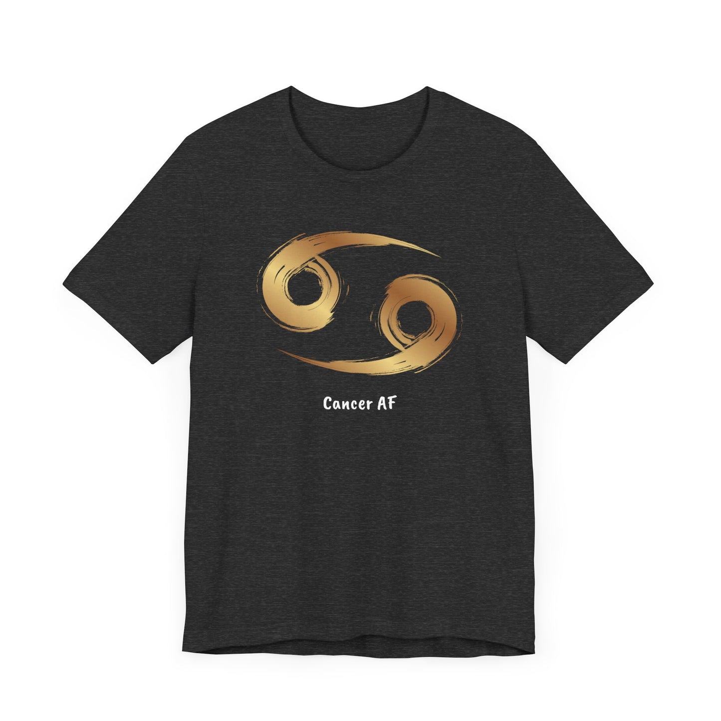 Cancer AF Symbol T-Shirt | Fun Cancer T-Shirt | Zodiac T-Shirt | Zodiac Sign Shirt | Astrology | Star Sign | Unisex Jersey Short Sleeve Tee