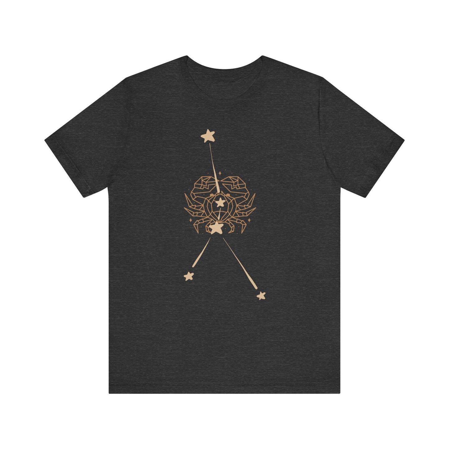 Cancer Crab and Constellation Phase T-Shirt | Fun Cancer T-Shirt | Zodiac T-Shirt | Zodiac Sign Shirt | Astrology | Star Sign | Unisex Jersey Short Sleeve Tee