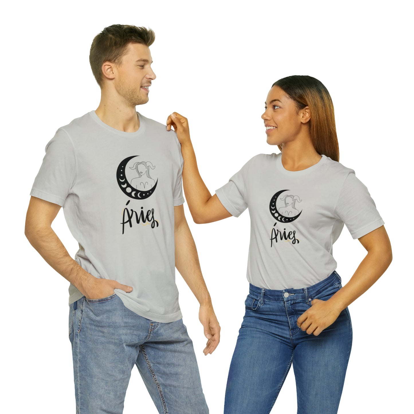 Aries Moon Goddess AF T-Shirt | Fun Aries T-Shirt | Zodiac T-Shirt | Zodiac Sign Shirt | Astrology | Star Sign | Unisex Jersey Short Sleeve Tee