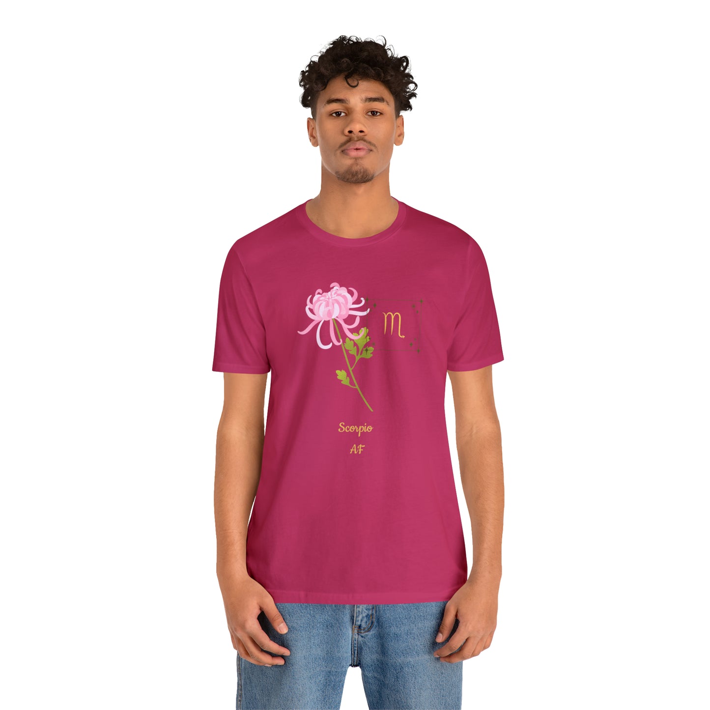 Scorpio Symbol & SignT-Shirt | Fun Scorpio T-Shirt | Zodiac T-Shirt | Zodiac Sign Shirt | Astrology | Star Sign | Unisex Jersey Short Sleeve Tee