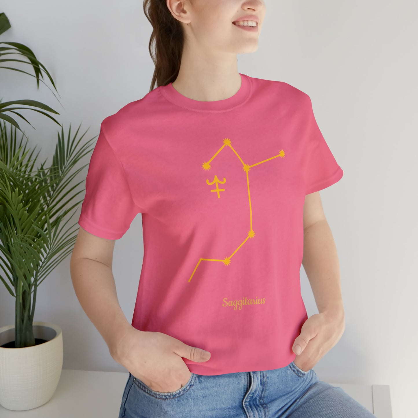 Sagittarius Stars T-Shirt | Fun Sagittarius T-Shirt | Zodiac T-Shirt | Zodiac Sign Shirt | Astrology | Star Sign | Unisex Jersey Short Sleeve Tee
