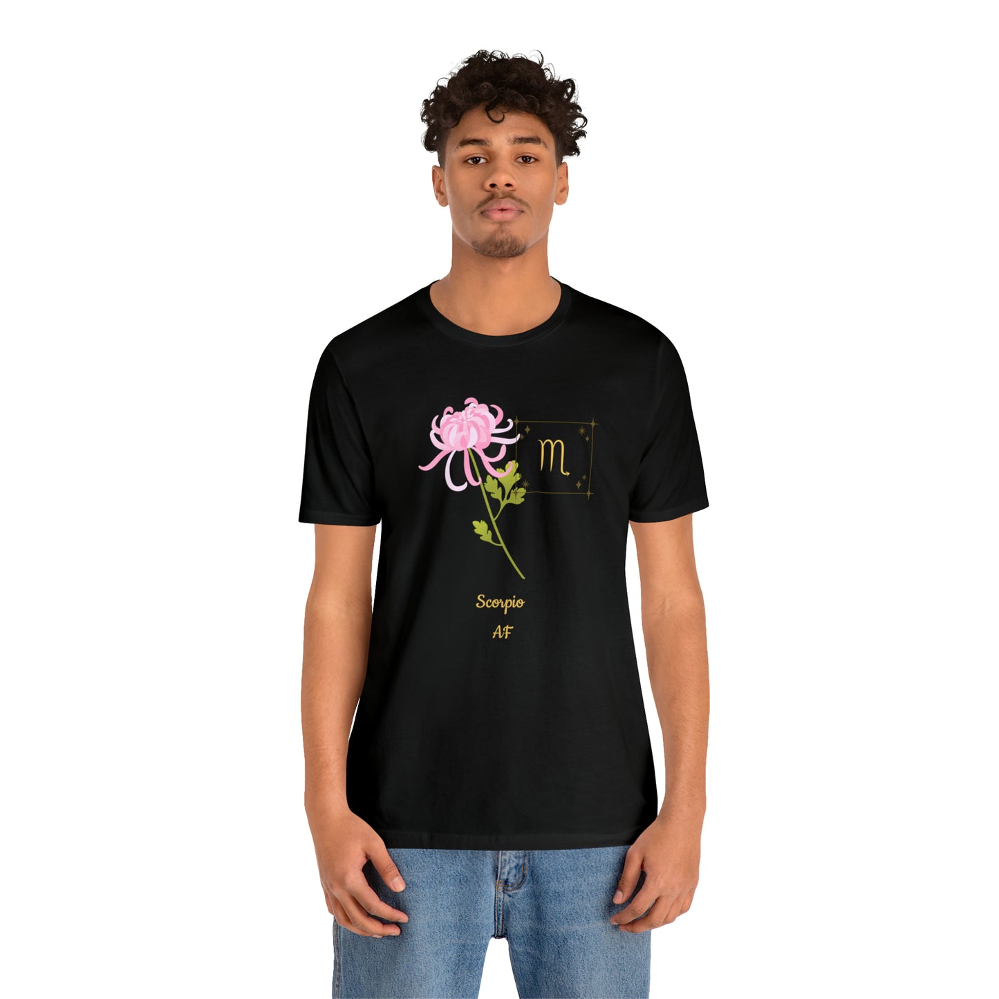 Scorpio Symbol & SignT-Shirt | Fun Scorpio T-Shirt | Zodiac T-Shirt | Zodiac Sign Shirt | Astrology | Star Sign | Unisex Jersey Short Sleeve Tee