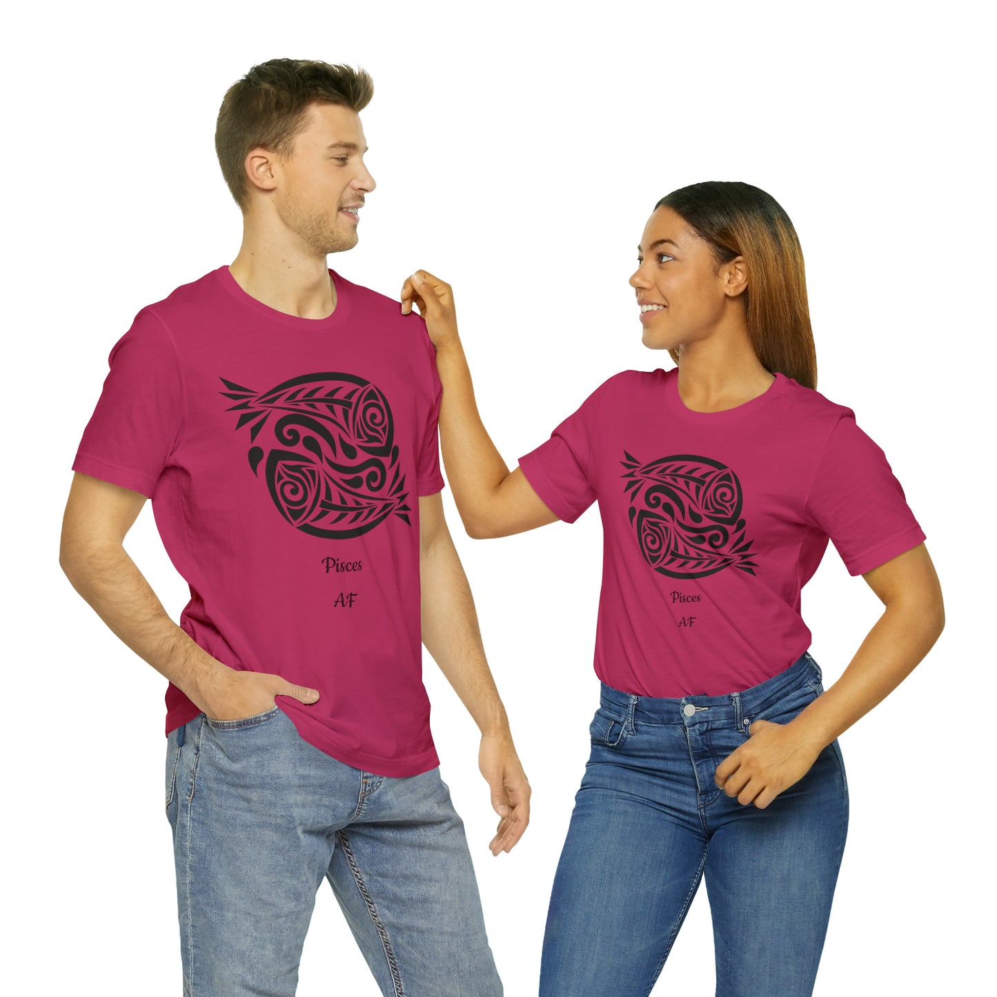Pisces AF T-Shirt | Fun Pisces T-Shirt | Zodiac T-Shirt | Zodiac Sign Shirt | Astrology | Star Sign | Unisex Jersey Short Sleeve Tee