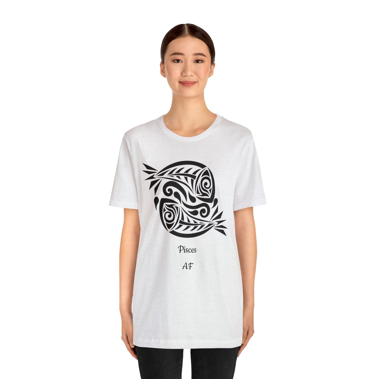 Pisces AF T-Shirt | Fun Pisces T-Shirt | Zodiac T-Shirt | Zodiac Sign Shirt | Astrology | Star Sign | Unisex Jersey Short Sleeve Tee