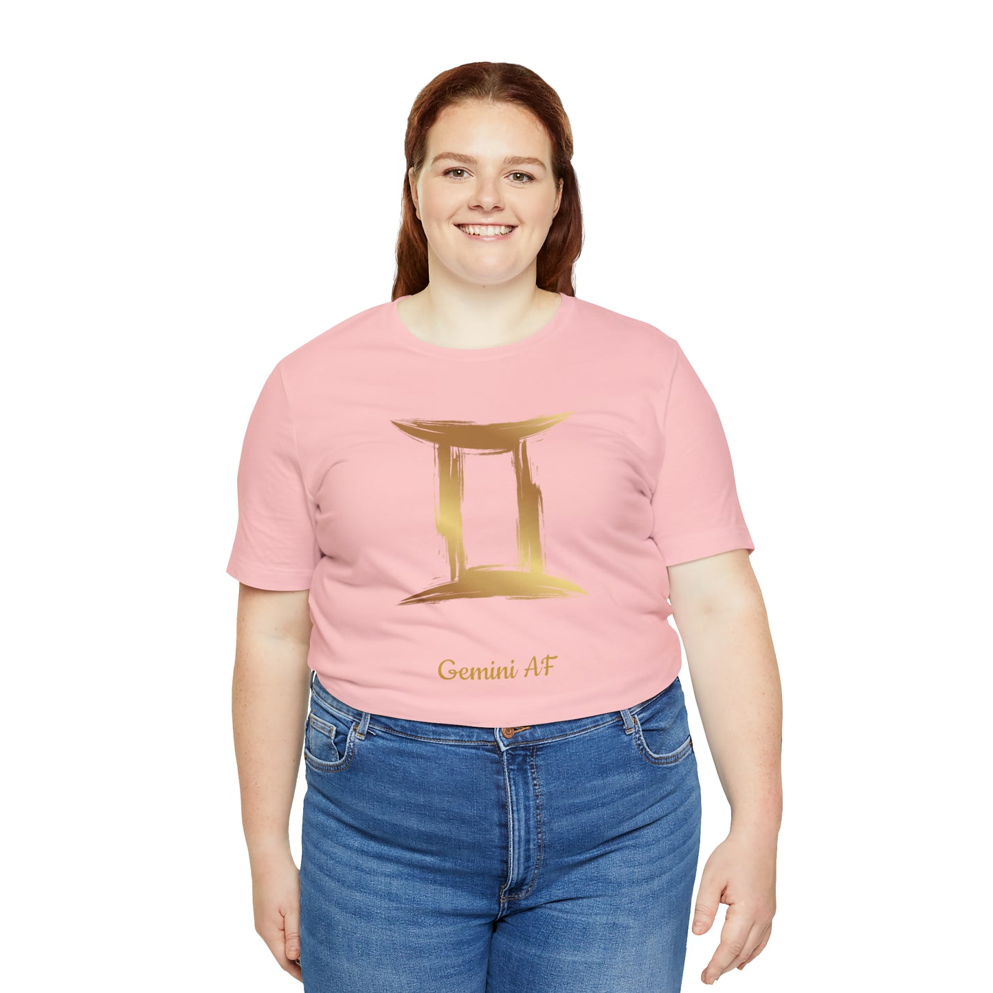 Gemini Symbol AF T-Shirt | Fun Gemini T-Shirt | Zodiac T-Shirt | Zodiac Sign Shirt | Astrology | Star Sign | Unisex Jersey Short Sleeve Tee