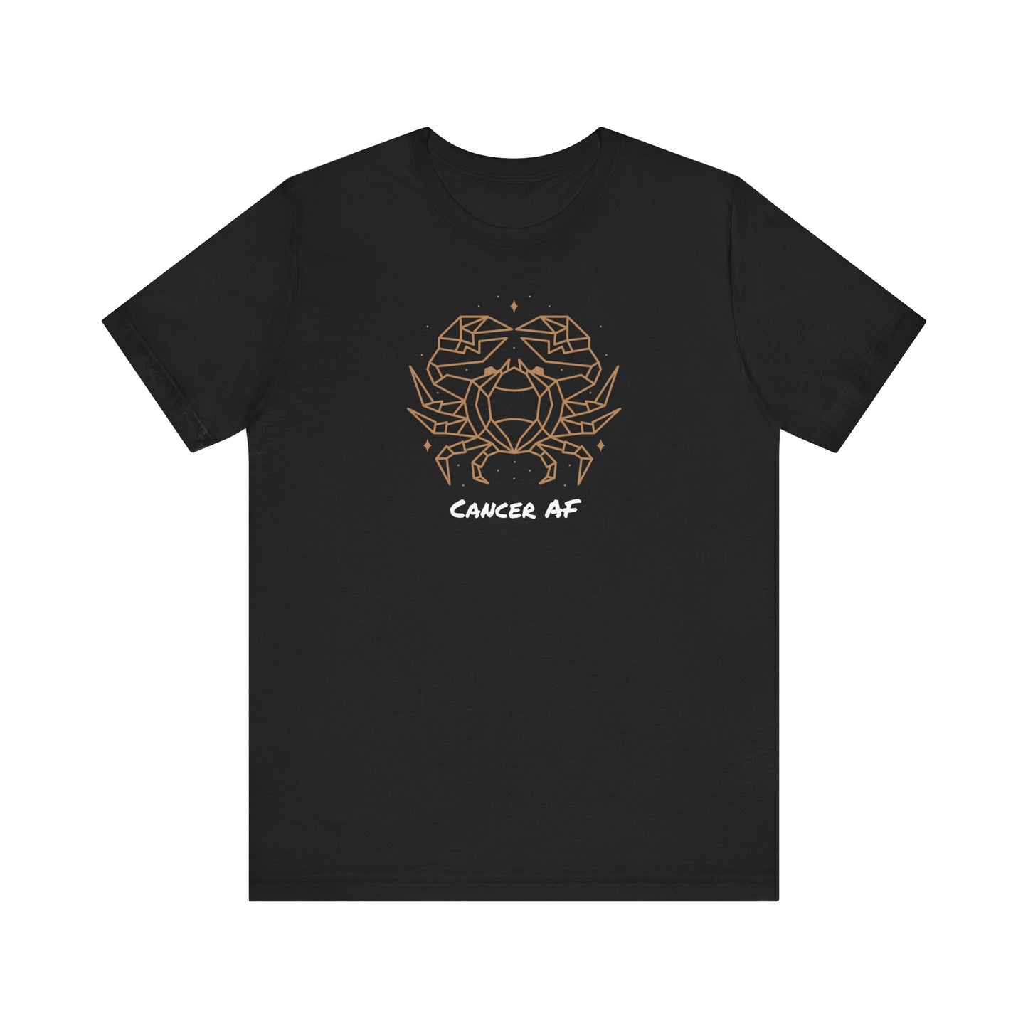 Cancer Star Crab AF T-Shirt | Fun Cancer T-Shirt | Zodiac T-Shirt | Zodiac Sign Shirt | Astrology | Star Sign | Unisex Jersey Short Sleeve Tee