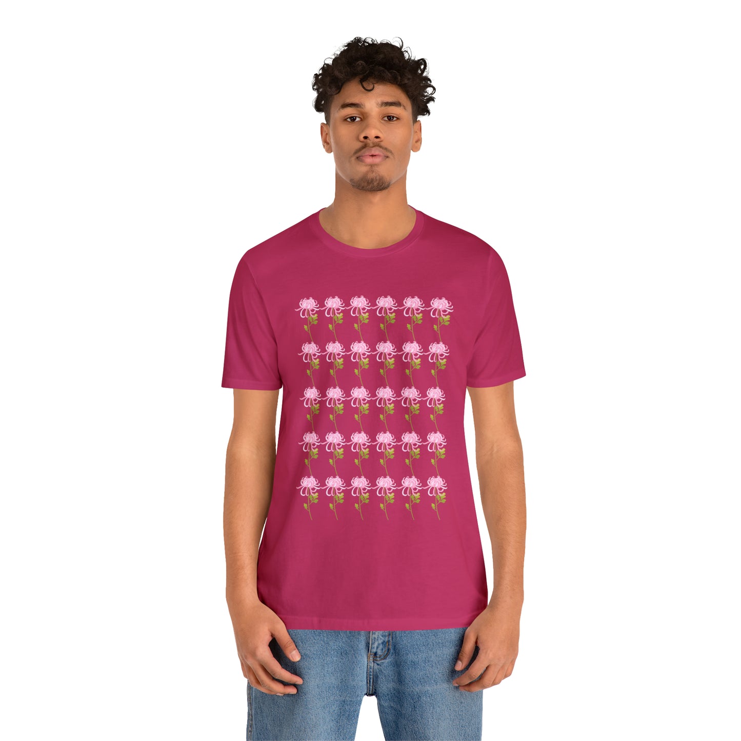 Scorpio Small Flower Pattern T-Shirt | Fun Scorpio T-Shirt | Zodiac T-Shirt | Zodiac Sign Shirt | Astrology | Star Sign | Unisex Jersey Short Sleeve Tee