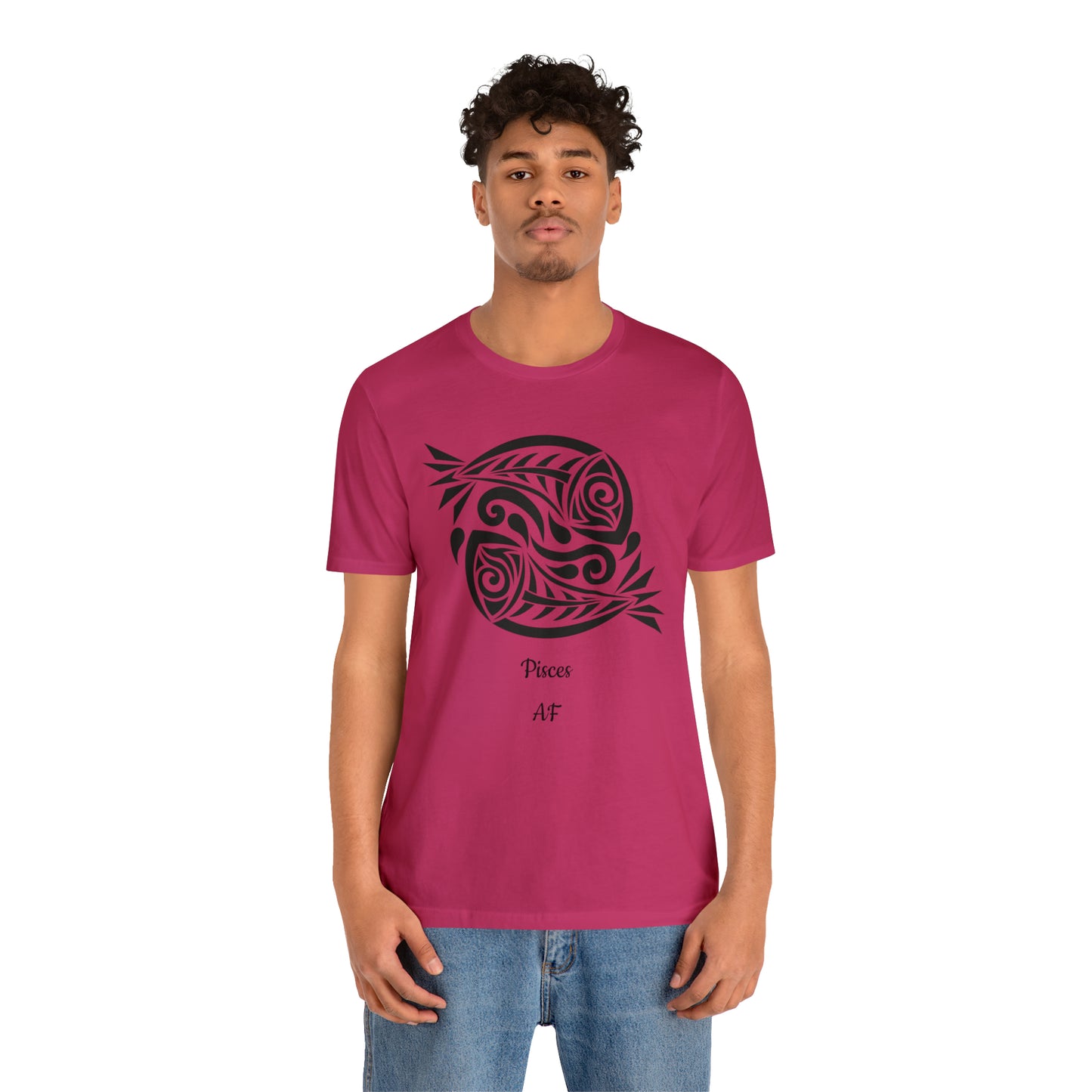 Pisces AF T-Shirt | Fun Pisces T-Shirt | Zodiac T-Shirt | Zodiac Sign Shirt | Astrology | Star Sign | Unisex Jersey Short Sleeve Tee