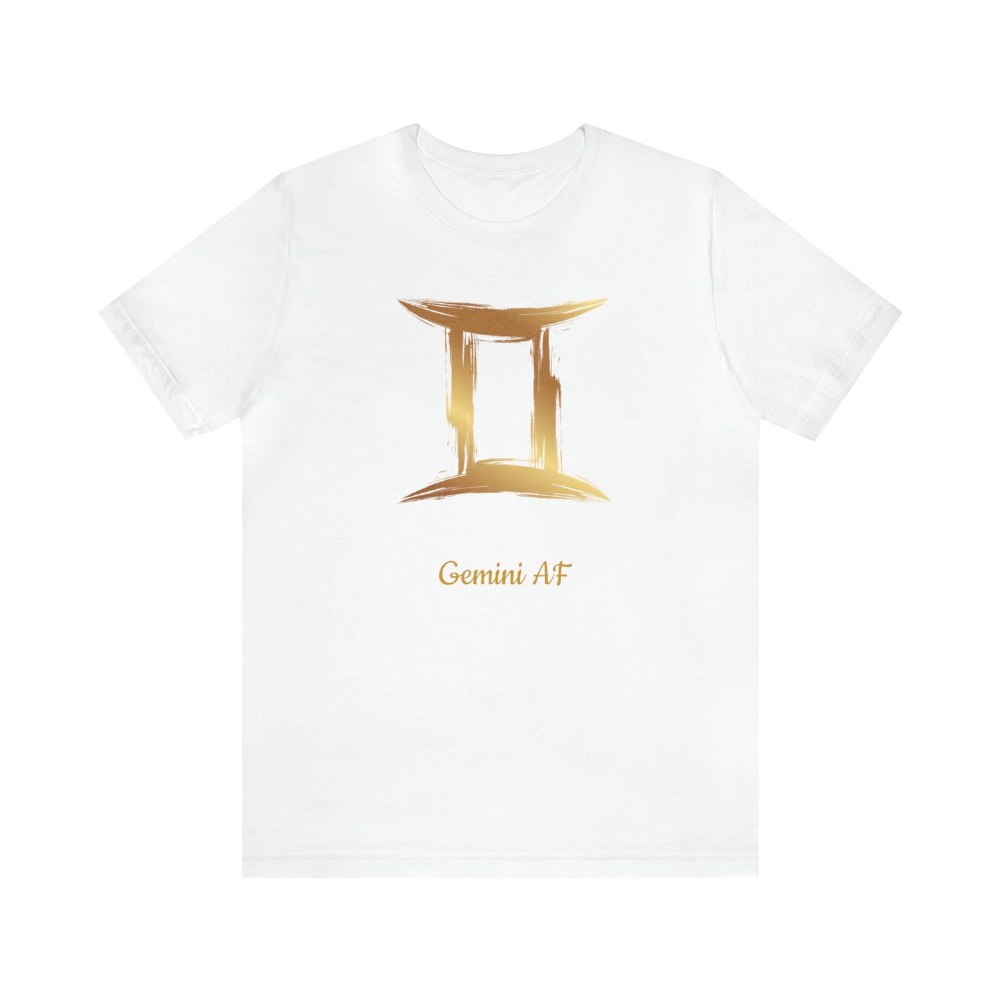 Gemini Symbol AF T-Shirt | Fun Gemini T-Shirt | Zodiac T-Shirt | Zodiac Sign Shirt | Astrology | Star Sign | Unisex Jersey Short Sleeve Tee