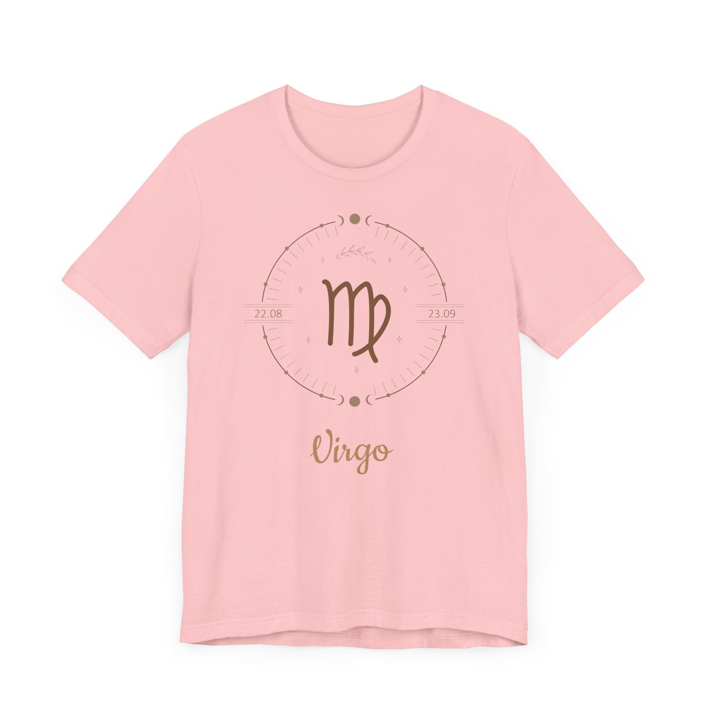 Virgo Symbol T-Shirt And Dial | Fun Virgo T-Shirt | Zodiac T-Shirt | Zodiac Sign Shirt | Astrology | Star Sign | Unisex Jersey Short Sleeve TeeUnisex Jersey Short Sleeve Tee