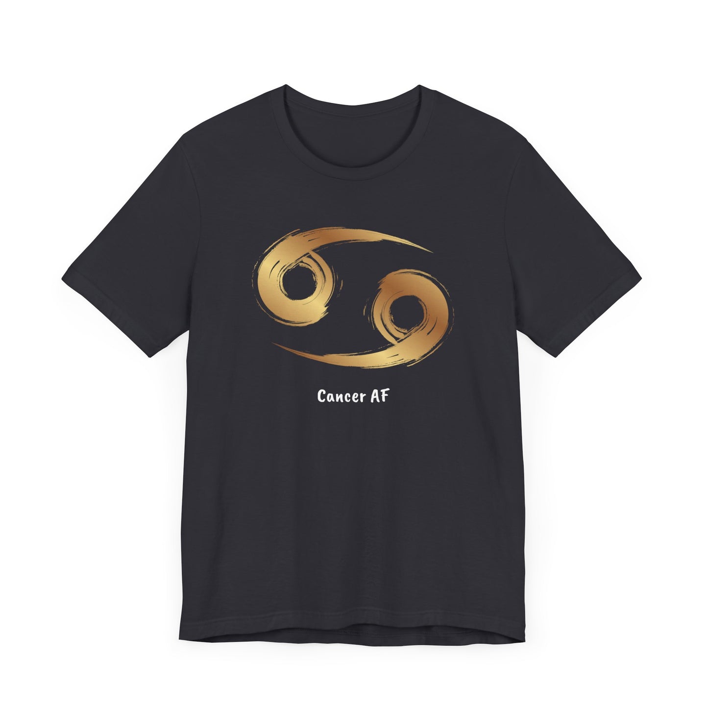 Cancer AF Symbol T-Shirt | Fun Cancer T-Shirt | Zodiac T-Shirt | Zodiac Sign Shirt | Astrology | Star Sign | Unisex Jersey Short Sleeve Tee