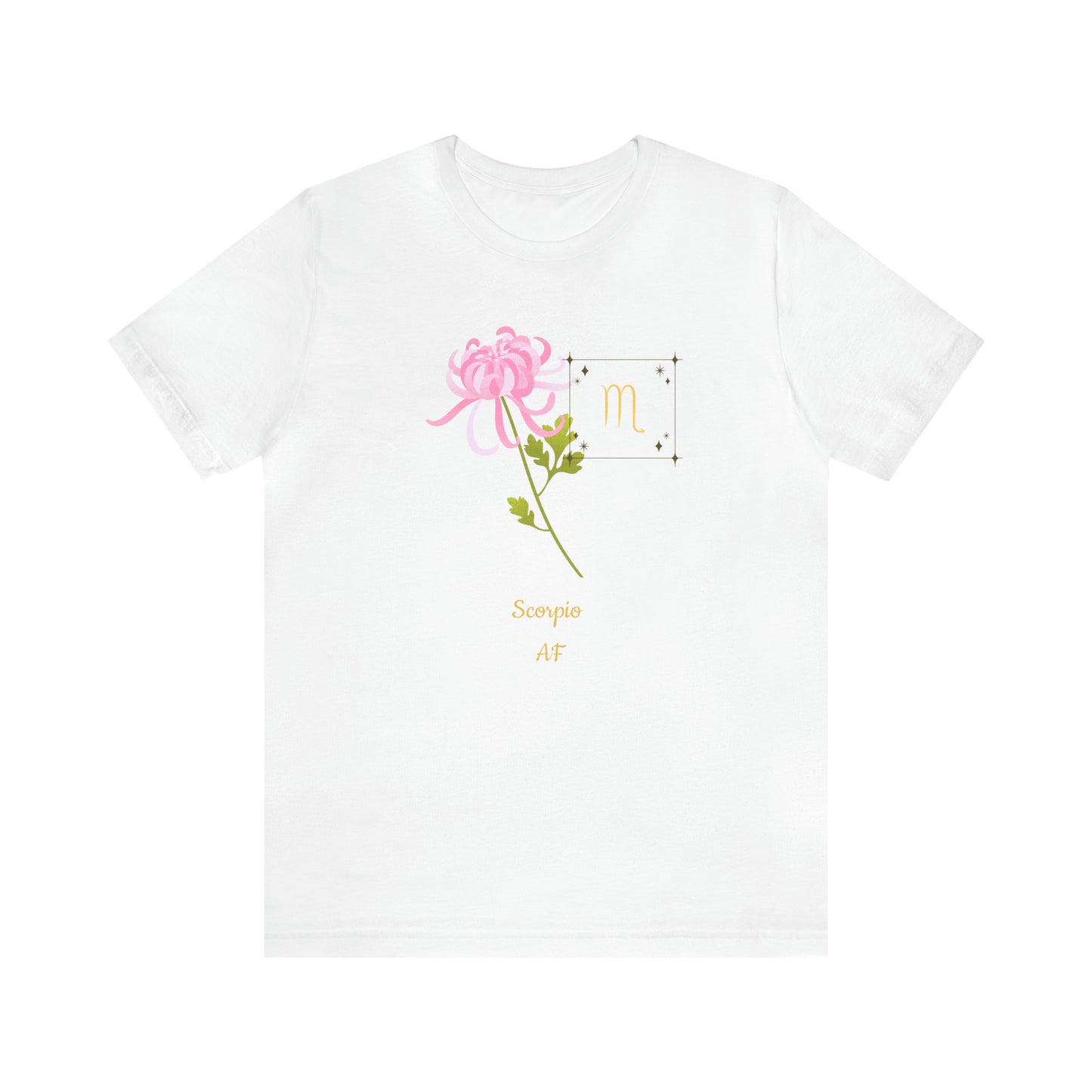 Scorpio Symbol & SignT-Shirt | Fun Scorpio T-Shirt | Zodiac T-Shirt | Zodiac Sign Shirt | Astrology | Star Sign | Unisex Jersey Short Sleeve Tee