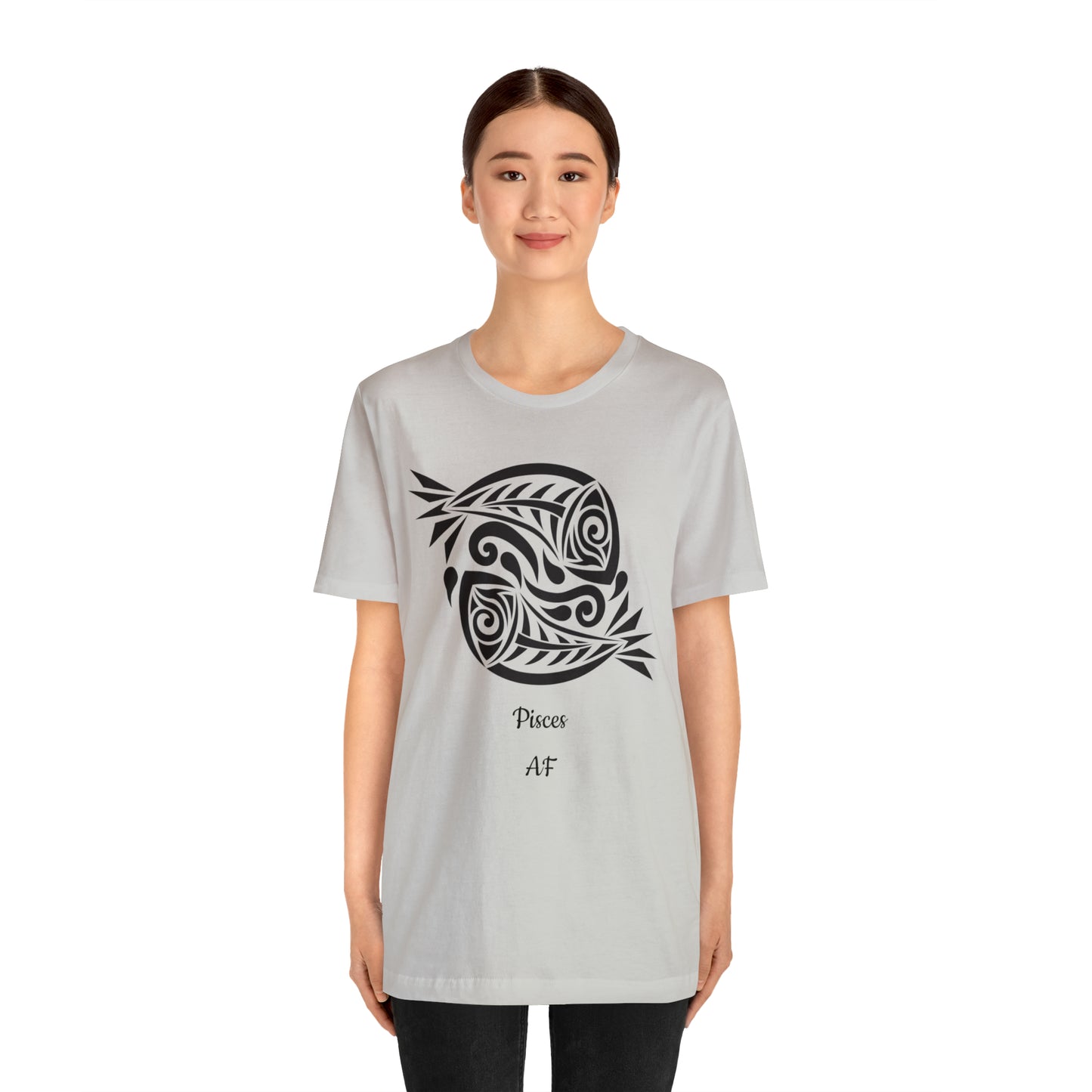 Pisces AF T-Shirt | Fun Pisces T-Shirt | Zodiac T-Shirt | Zodiac Sign Shirt | Astrology | Star Sign | Unisex Jersey Short Sleeve Tee