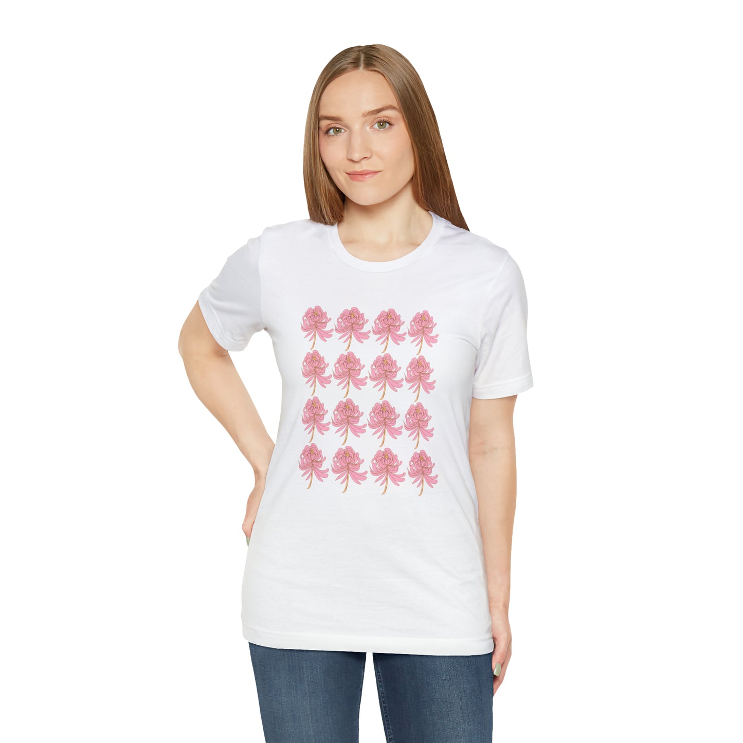 Scorpio Flower Pattern T-Shirt | Fun Scorpio T-Shirt | Zodiac T-Shirt | Zodiac Sign Shirt | Astrology | Star Sign | Unisex Jersey Short Sleeve Tee