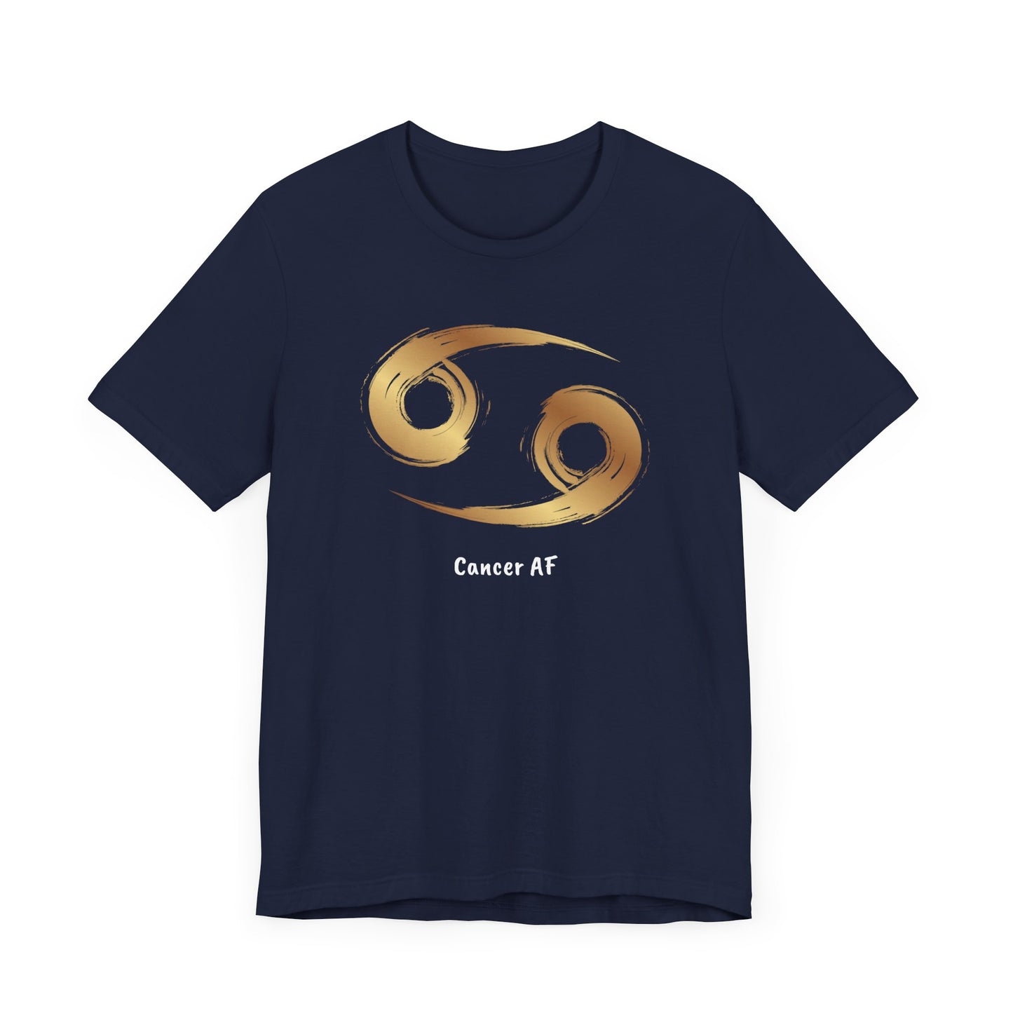 Cancer AF Symbol T-Shirt | Fun Cancer T-Shirt | Zodiac T-Shirt | Zodiac Sign Shirt | Astrology | Star Sign | Unisex Jersey Short Sleeve Tee