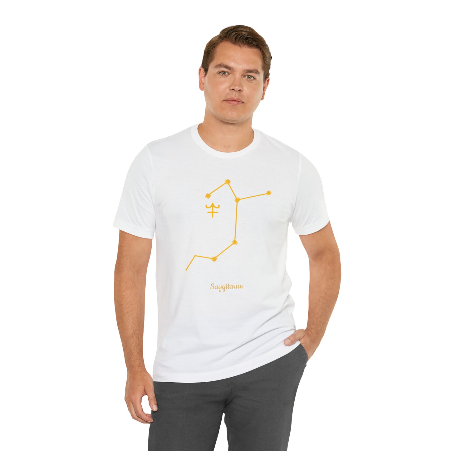 Sagittarius Stars T-Shirt | Fun Sagittarius T-Shirt | Zodiac T-Shirt | Zodiac Sign Shirt | Astrology | Star Sign | Unisex Jersey Short Sleeve Tee