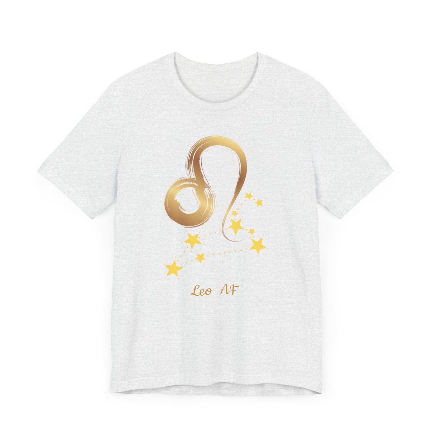 Leo Symbol AF T-Shirt | Fun Leo T-Shirt | Zodiac T-Shirt | Zodiac Sign Shirt | Astrology | Star Sign | Unisex Jersey Short Sleeve Tee