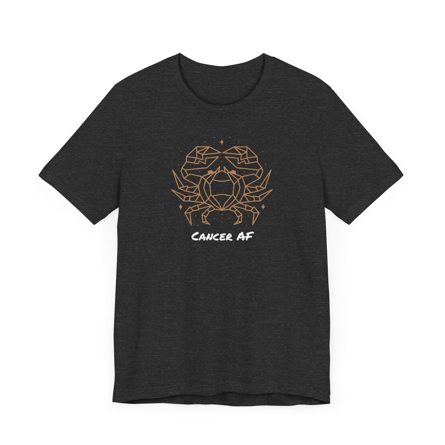 Cancer Star Crab AF T-Shirt | Fun Cancer T-Shirt | Zodiac T-Shirt | Zodiac Sign Shirt | Astrology | Star Sign | Unisex Jersey Short Sleeve Tee