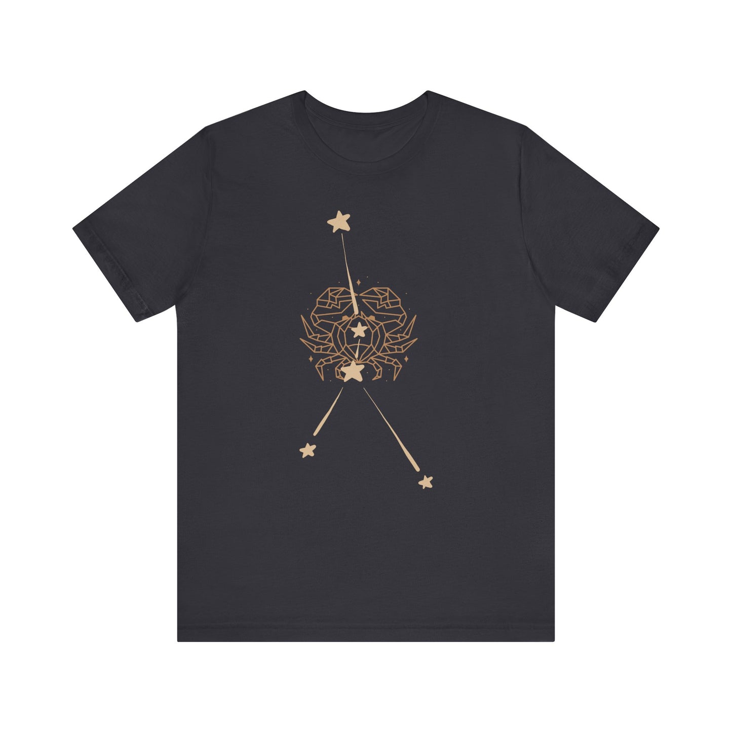 Cancer Crab and Constellation Phase T-Shirt | Fun Cancer T-Shirt | Zodiac T-Shirt | Zodiac Sign Shirt | Astrology | Star Sign | Unisex Jersey Short Sleeve Tee