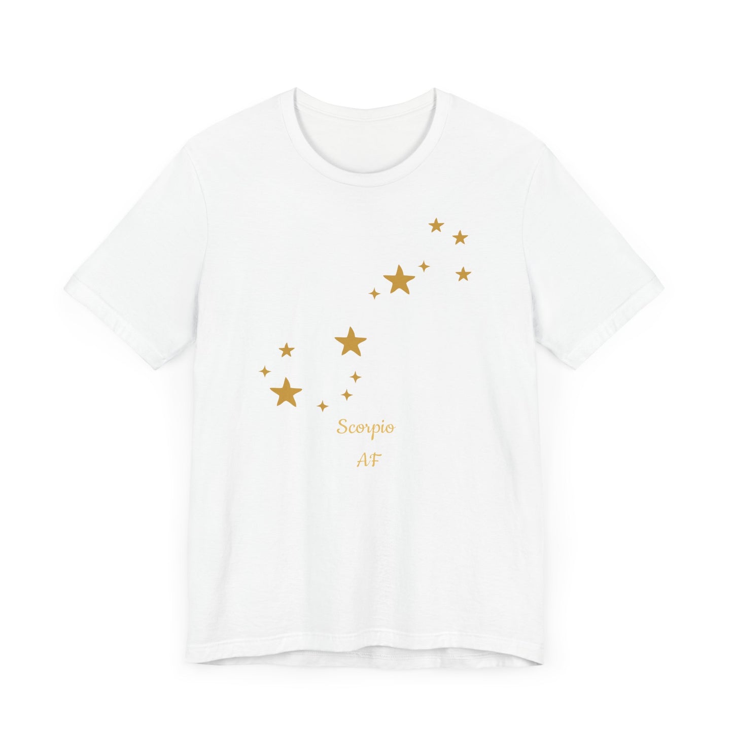 Scorpio AF Stars T-Shirt | Fun Libra T-Shirt | Zodiac T-Shirt | Zodiac Sign Shirt | Astrology | Star Sign | Unisex Jersey Short Sleeve Tee