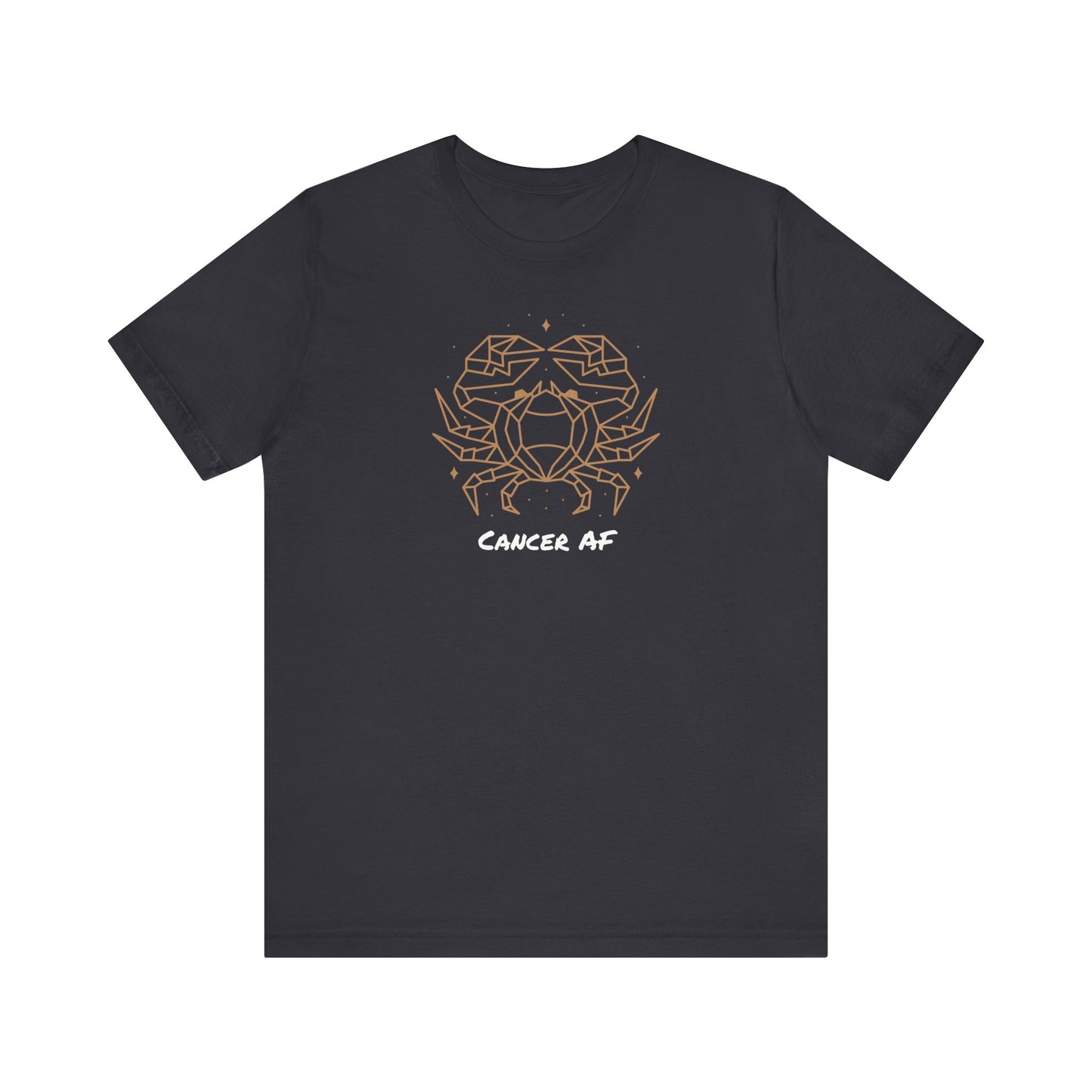 Cancer Star Crab AF T-Shirt | Fun Cancer T-Shirt | Zodiac T-Shirt | Zodiac Sign Shirt | Astrology | Star Sign | Unisex Jersey Short Sleeve Tee