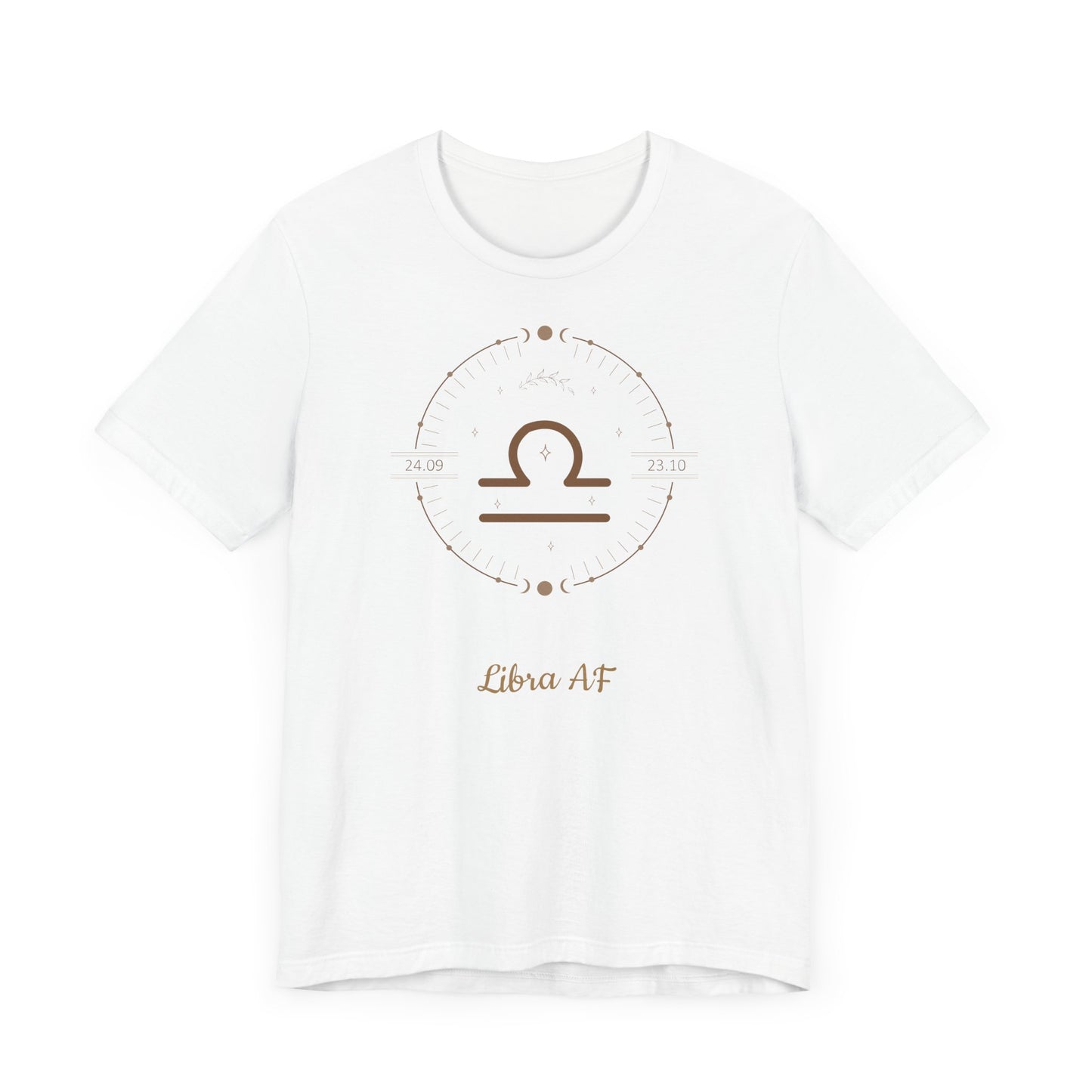 Libra AF Symbol T-Shirt | Fun Libra T-Shirt | Zodiac T-Shirt | Zodiac Sign Shirt | Astrology | Star Sign | Unisex Jersey Short Sleeve Tee