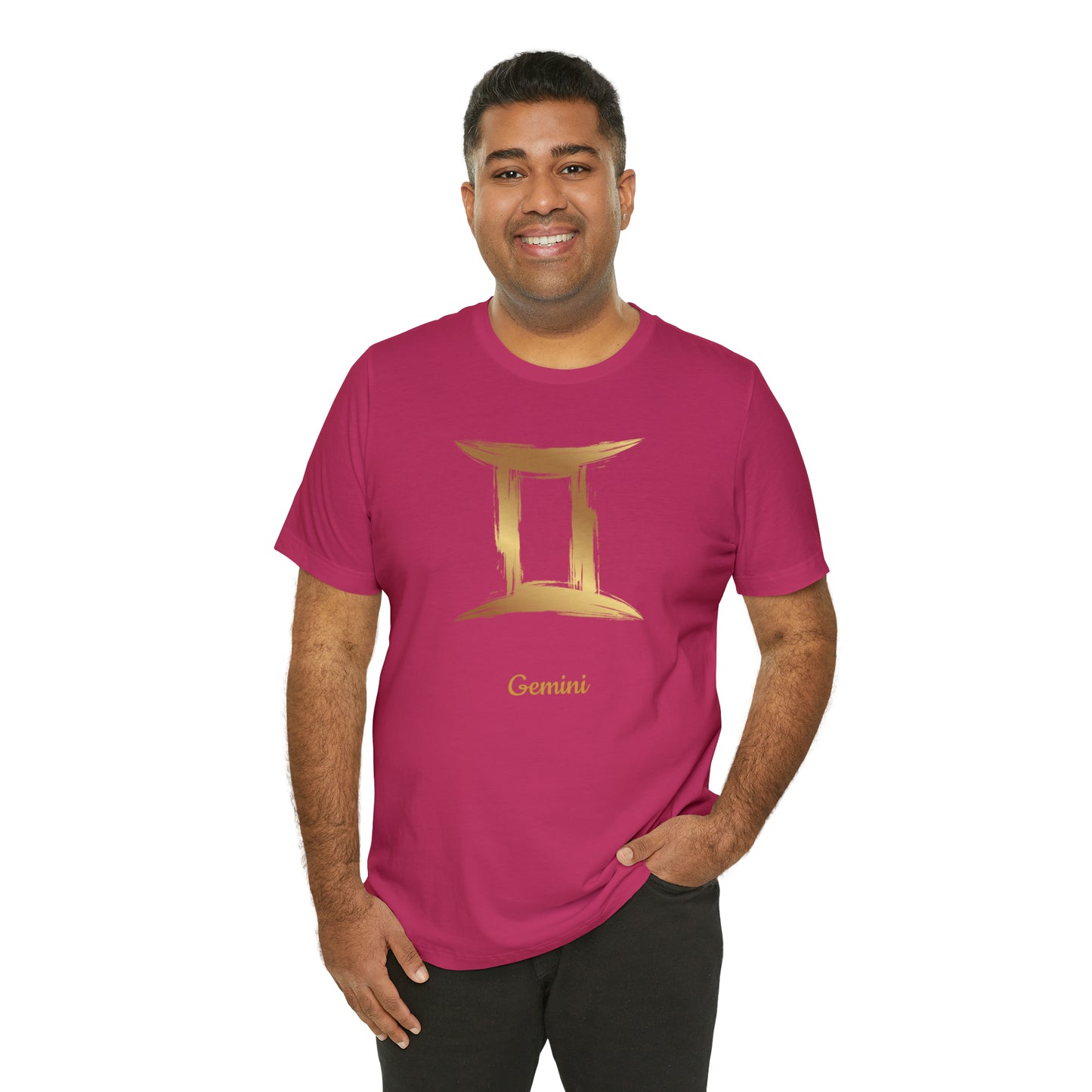 Gemini Symbol T-Shirt | Fun Gemini T-Shirt | Zodiac T-Shirt | Zodiac Sign Shirt | Astrology | Star Sign | Unisex Jersey Short Sleeve Tee
