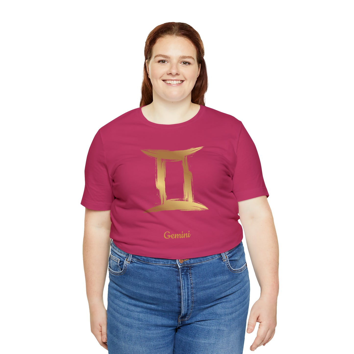Gemini Symbol T-Shirt | Fun Gemini T-Shirt | Zodiac T-Shirt | Zodiac Sign Shirt | Astrology | Star Sign | Unisex Jersey Short Sleeve Tee