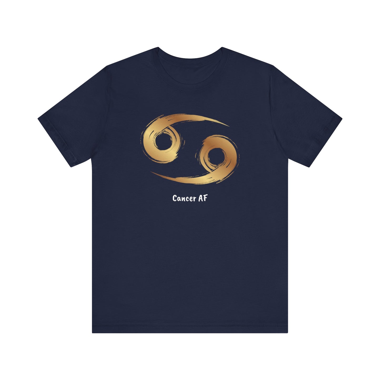 Cancer AF Symbol T-Shirt | Fun Cancer T-Shirt | Zodiac T-Shirt | Zodiac Sign Shirt | Astrology | Star Sign | Unisex Jersey Short Sleeve Tee